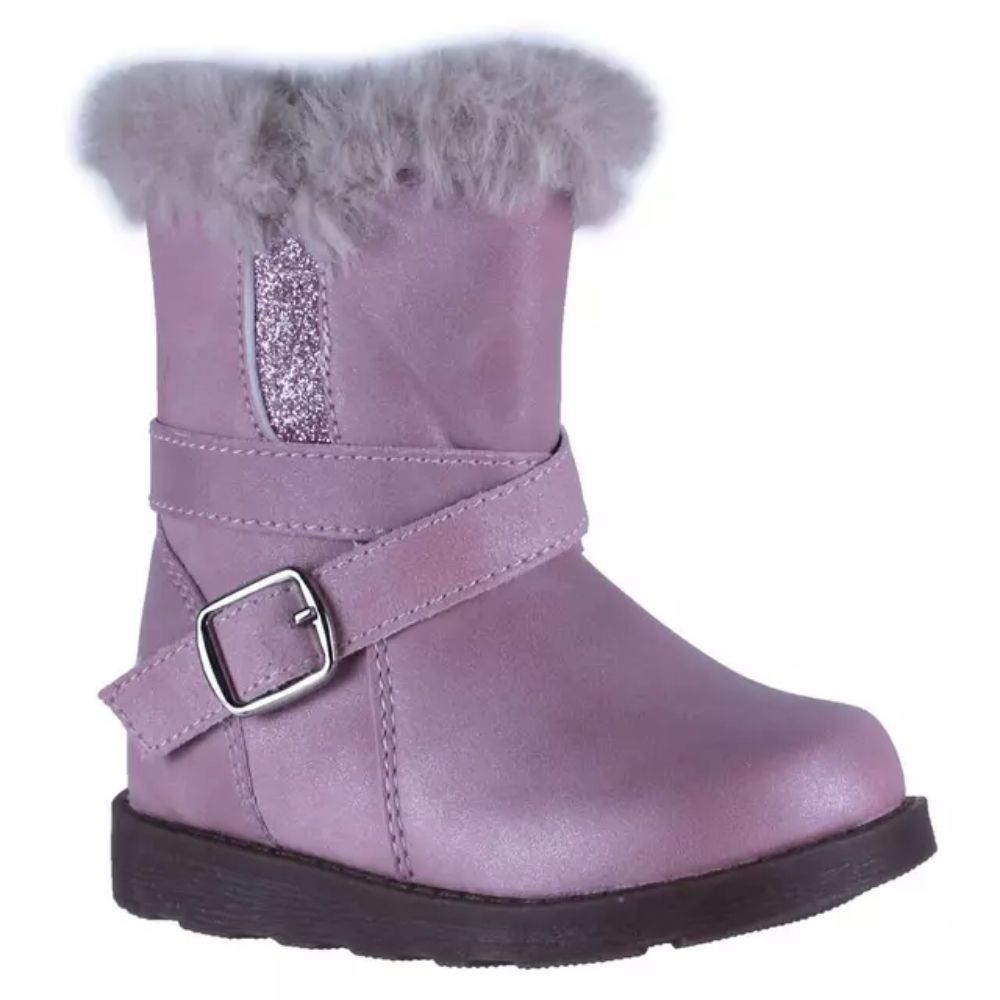 Botas Niña Aplicación de Piel Cómodas y Resistentes