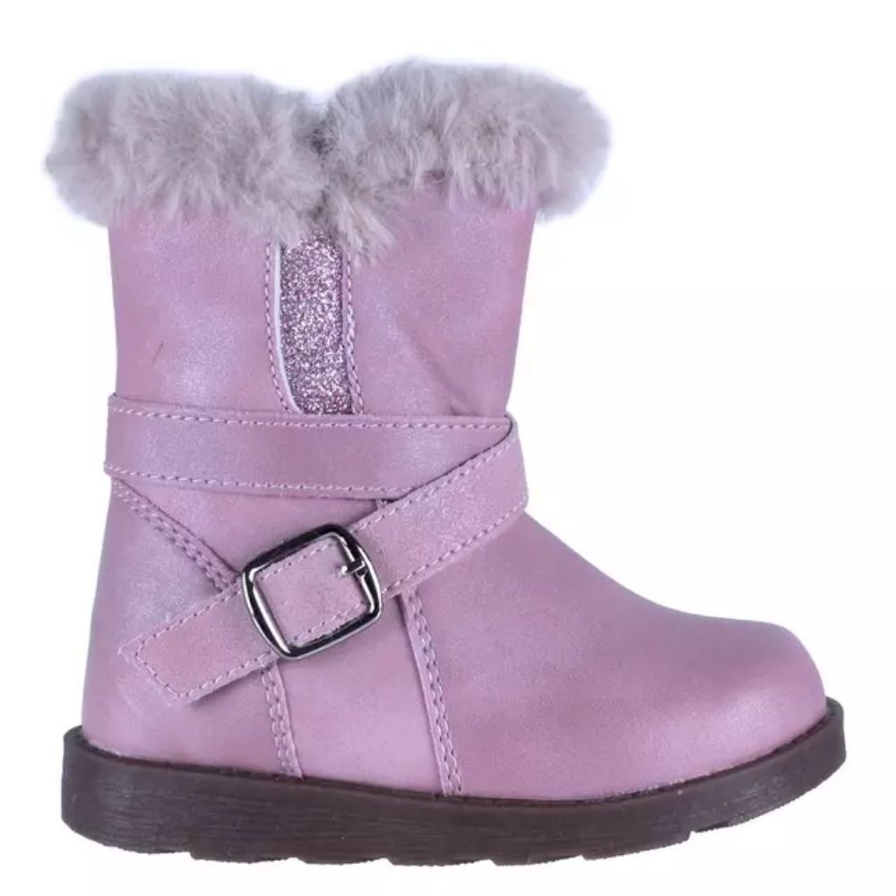 Botas Niña Aplicación de Piel Cómodas y Resistentes