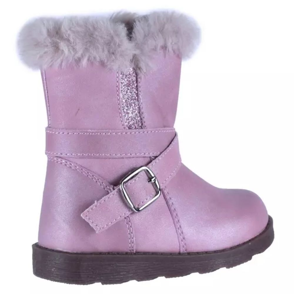 Botas Niña Aplicación de Piel Cómodas y Resistentes