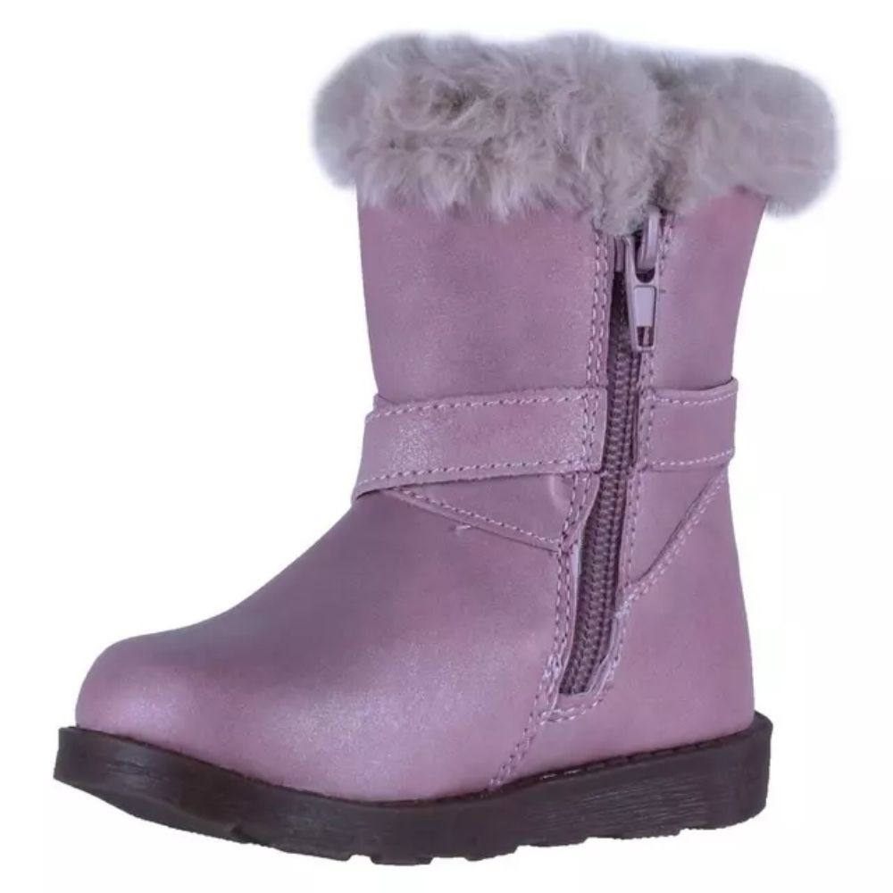 Botas Niña Aplicación de Piel Cómodas y Resistentes