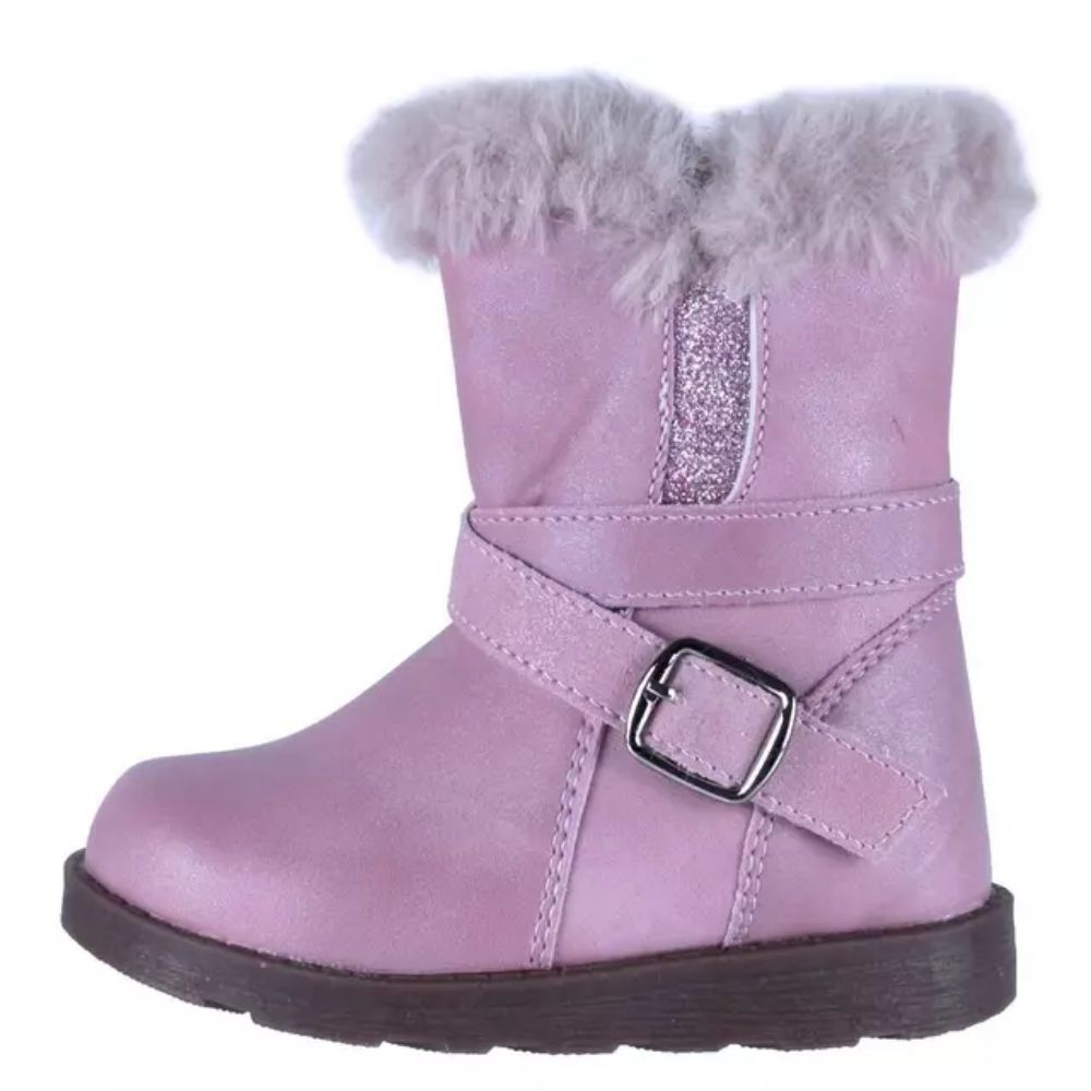 Botas Niña Aplicación de Piel Cómodas y Resistentes