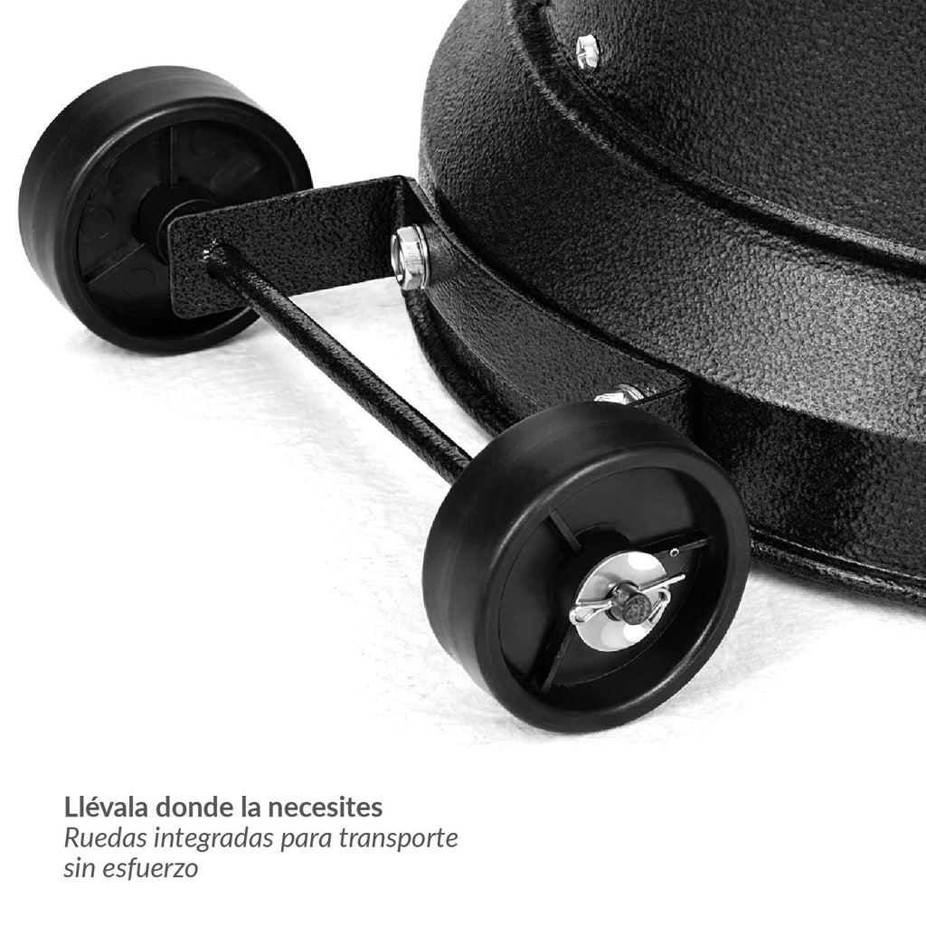 Estufa De Patio Baja Negra a Gas de 11kg | Terrazas Interior Exterior Bfresh