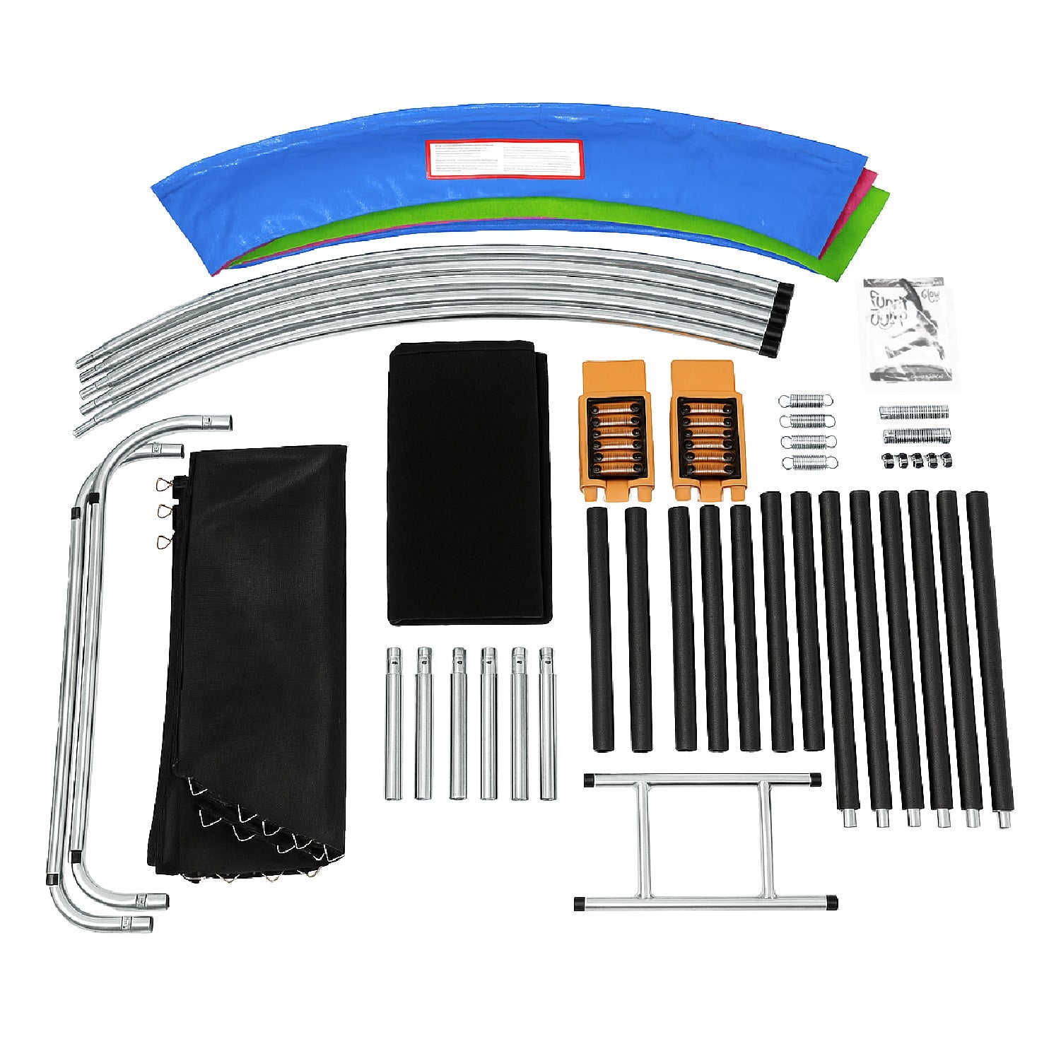 Cama Elástica 10ft 3,05 mts GlowUp con Malla y Escalera