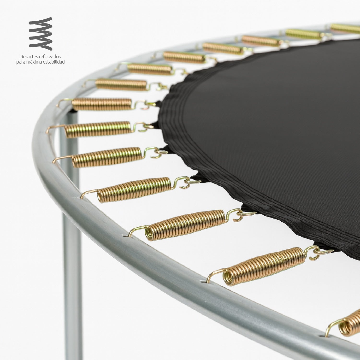 Cama Elástica 12ft 3,2 mts GlowUp con Malla y Escalera