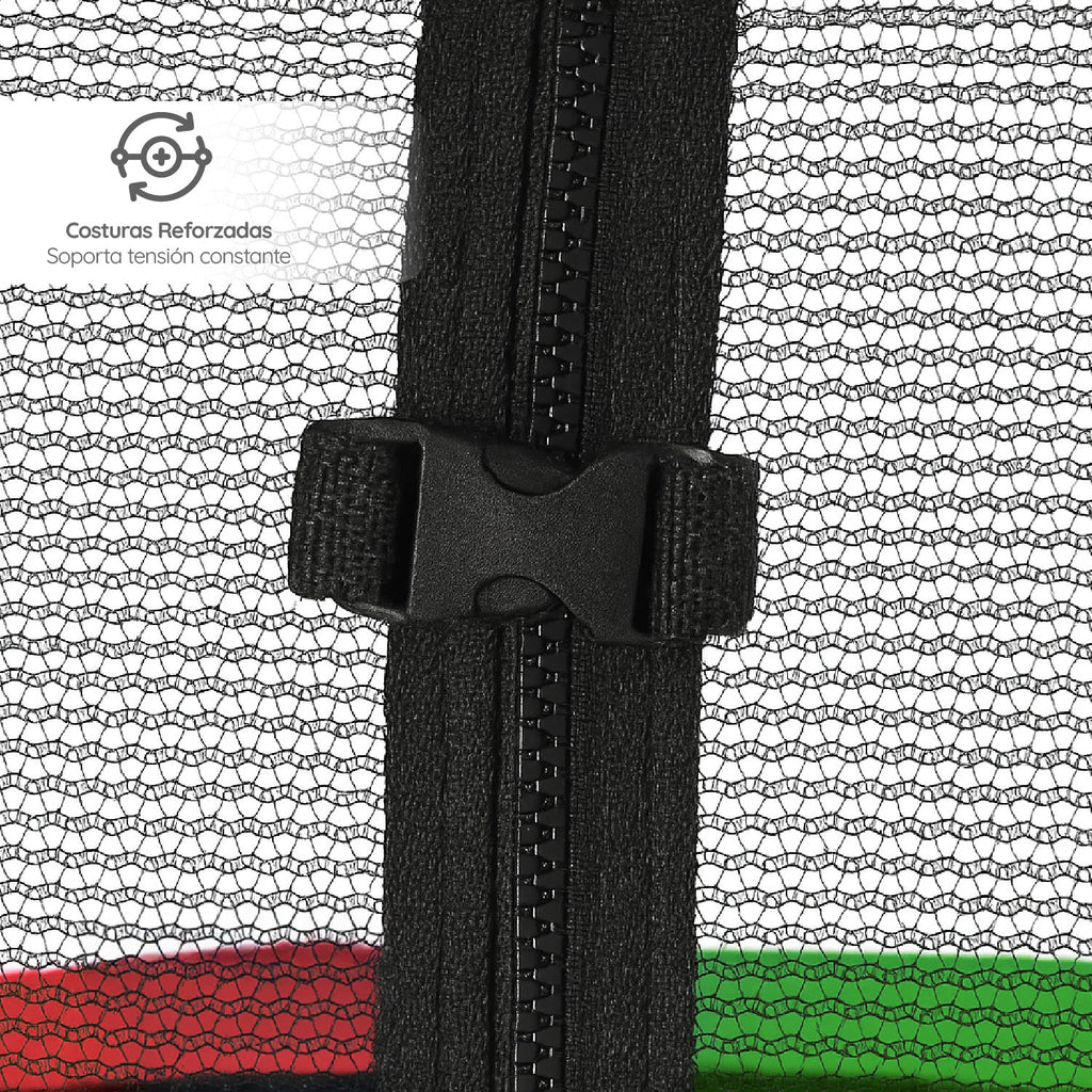 Cama Elástica 14ft 3,79 mts GlowUp con Malla Seguridad y Escalera