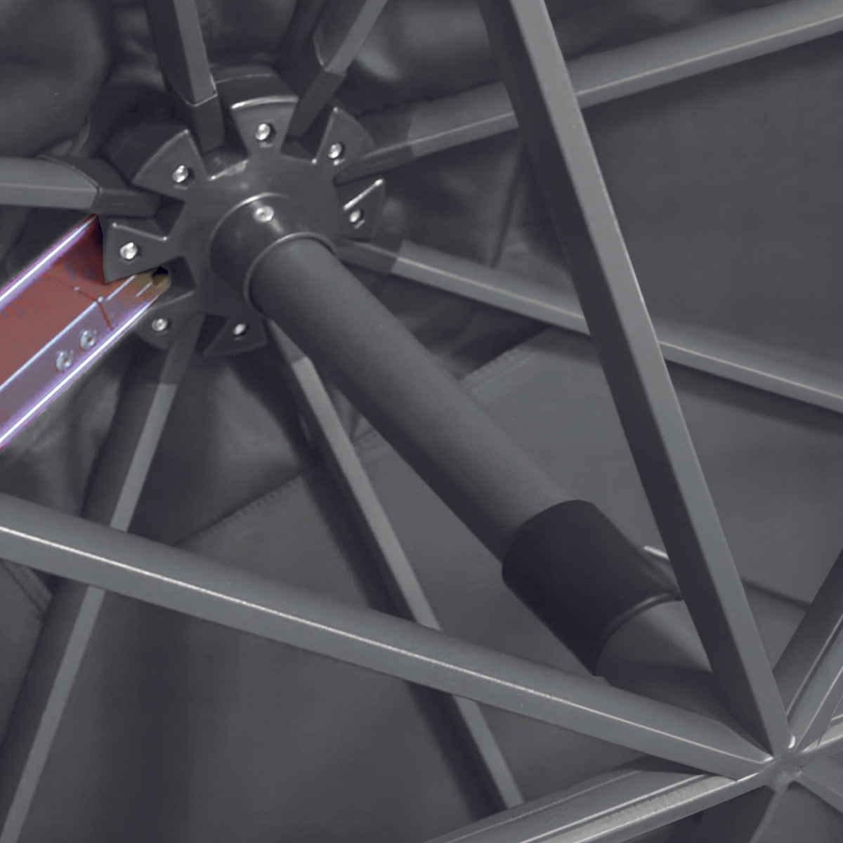 Quitasol para terraza Lateral Gris 360 Vincenzi