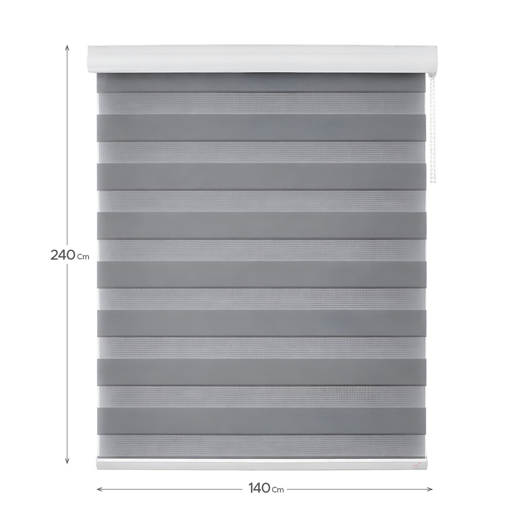 Cortina Roller Duo Gris 140x240cm