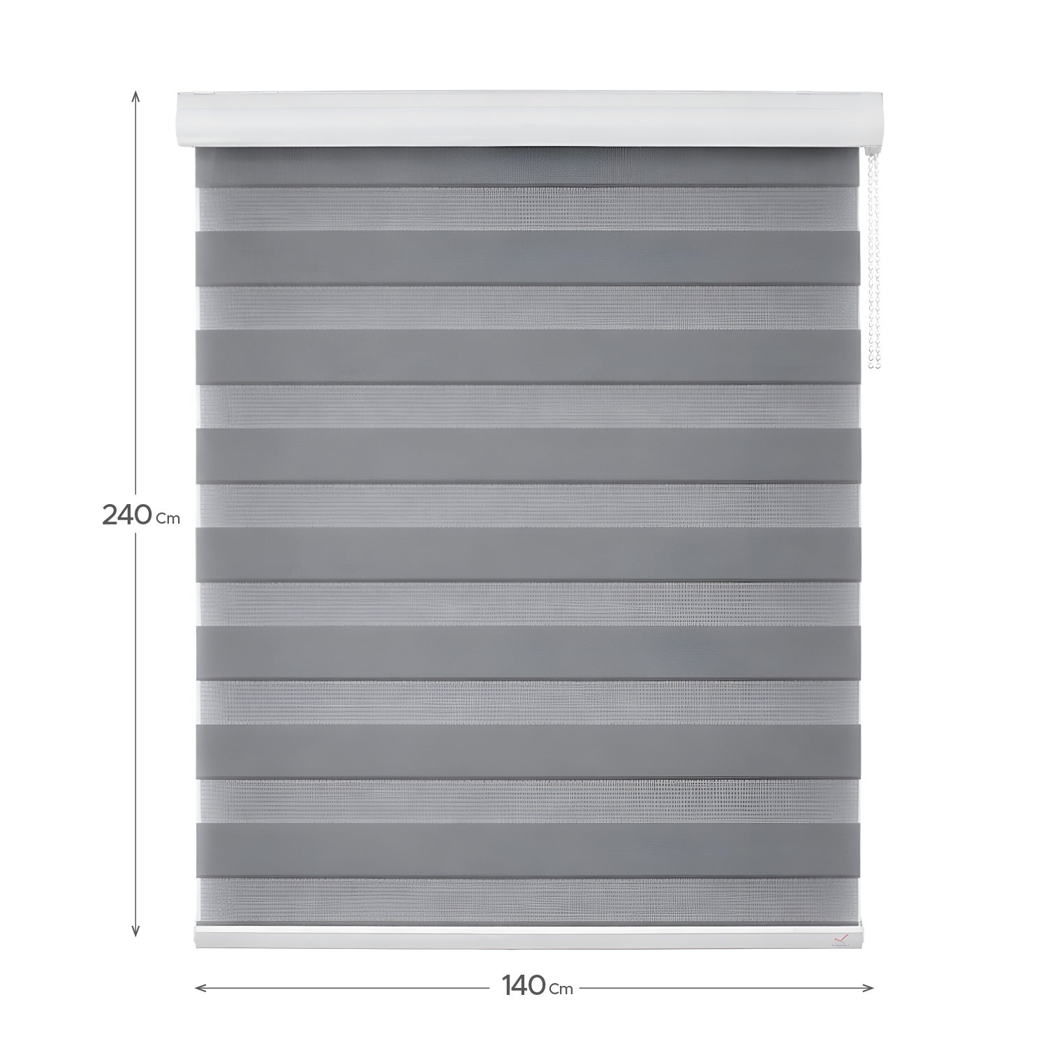 Cortina Roller Duo Gris 140x240cm