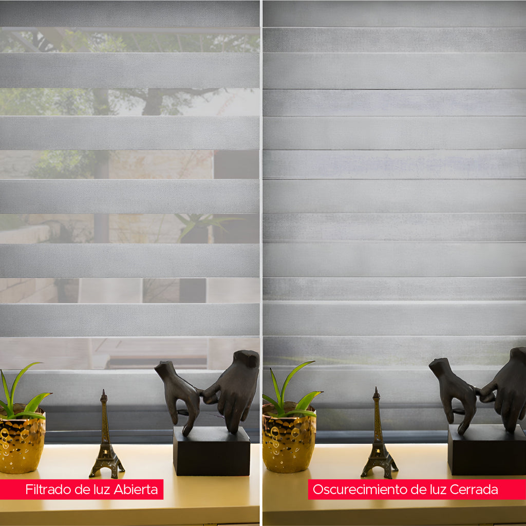 Cortina Roller Duo Gris 140x240cm