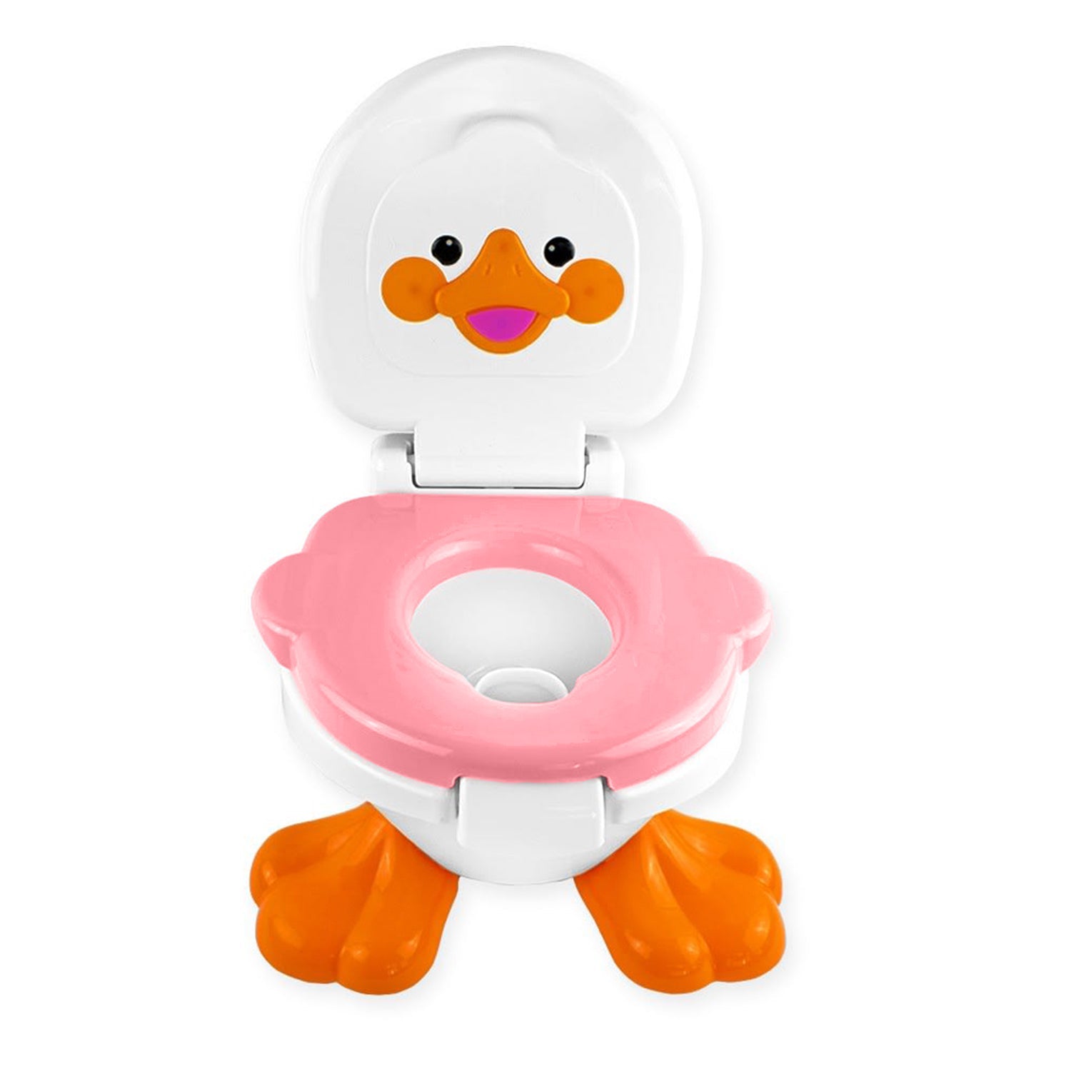 Pelela Patito Baby Potty 3 en 1 Rosada GlowUp 18 a 36 meses