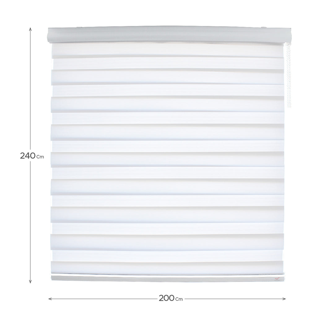 Cortina Roller Duo Blanca 200x240cm