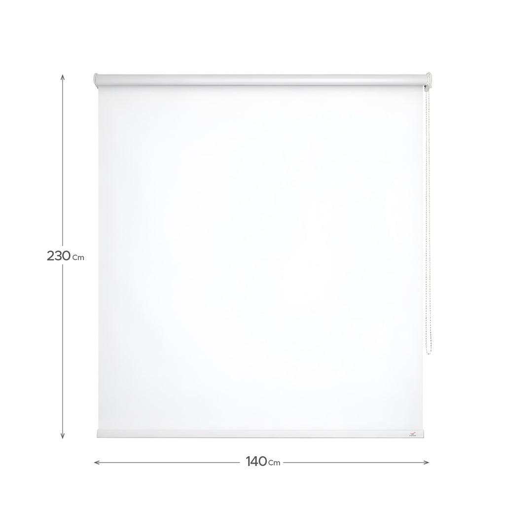 Cortina Roller Blackout Blanca 140x230cm