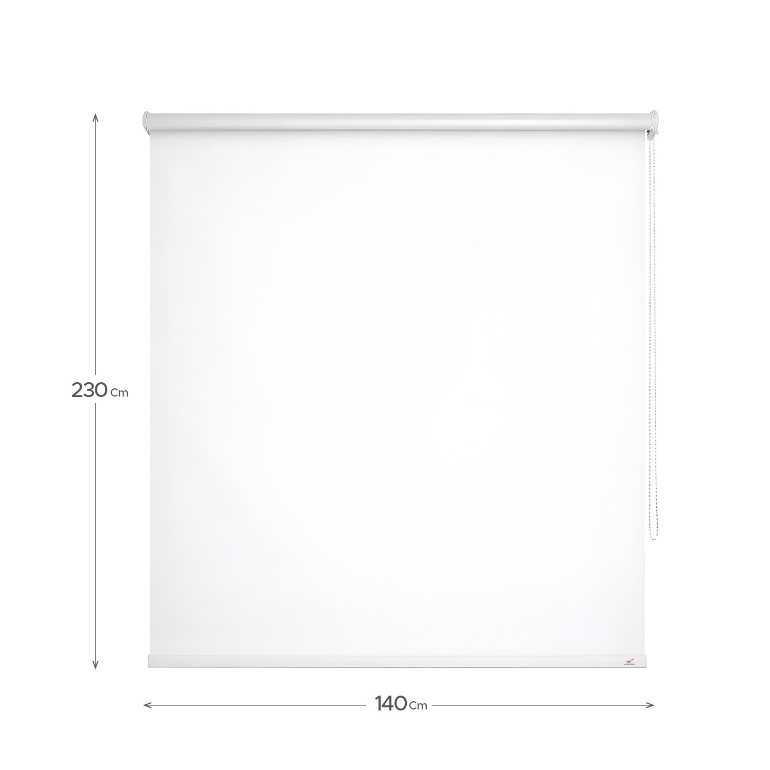 Cortina Roller Blackout Blanca 140x230cm
