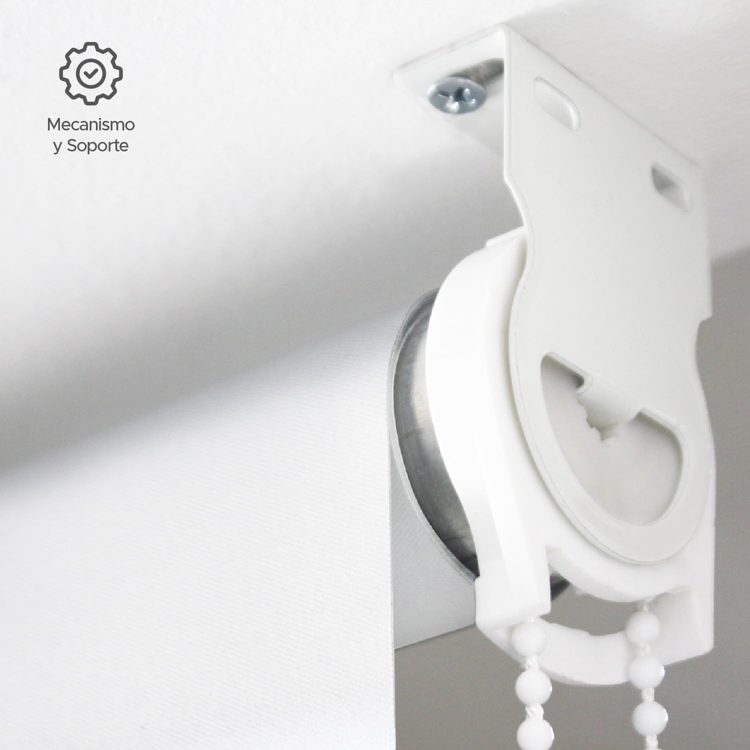 Cortina Roller Blackout Blanca 140x230cm