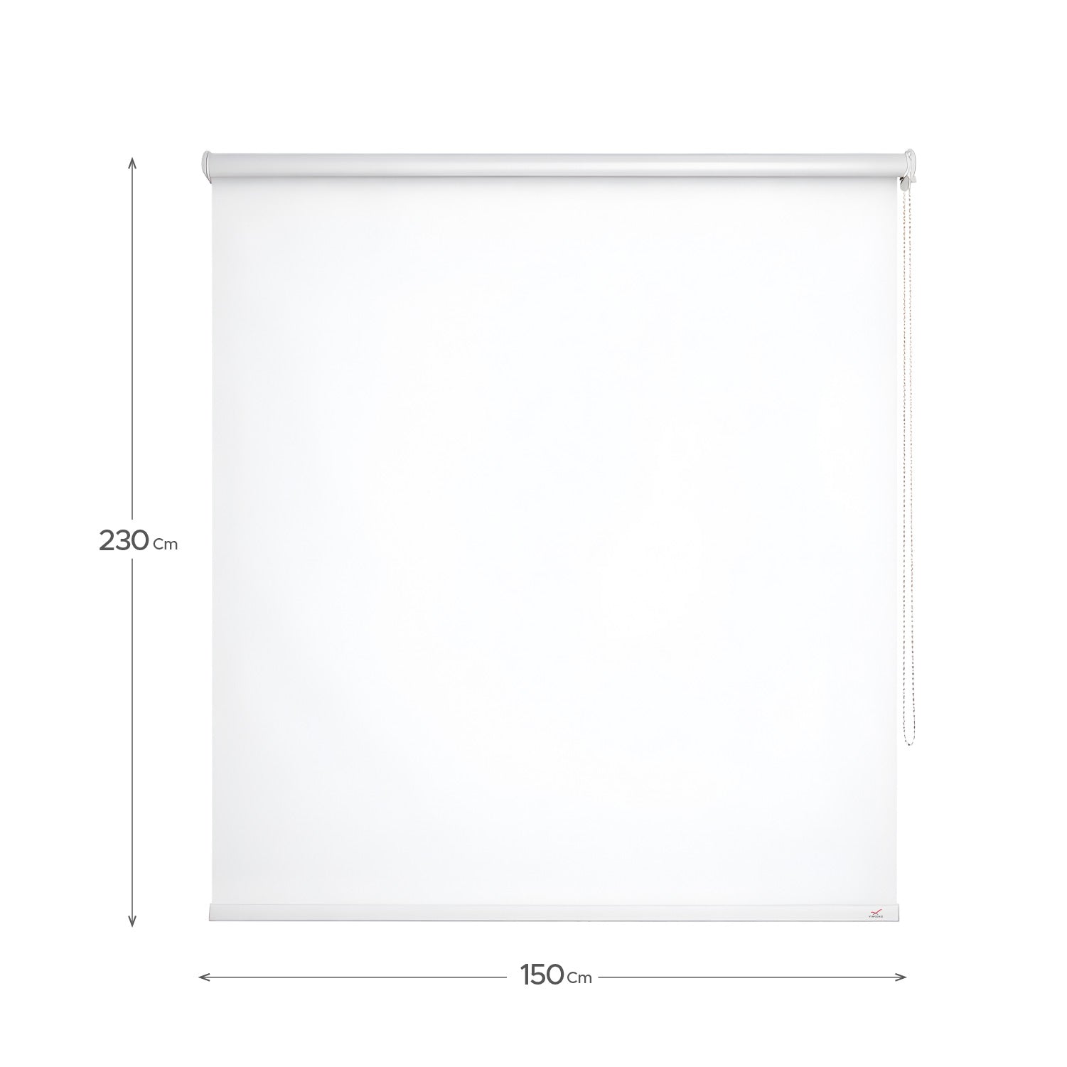 Cortina Roller Blackout Blanca 150x230cm