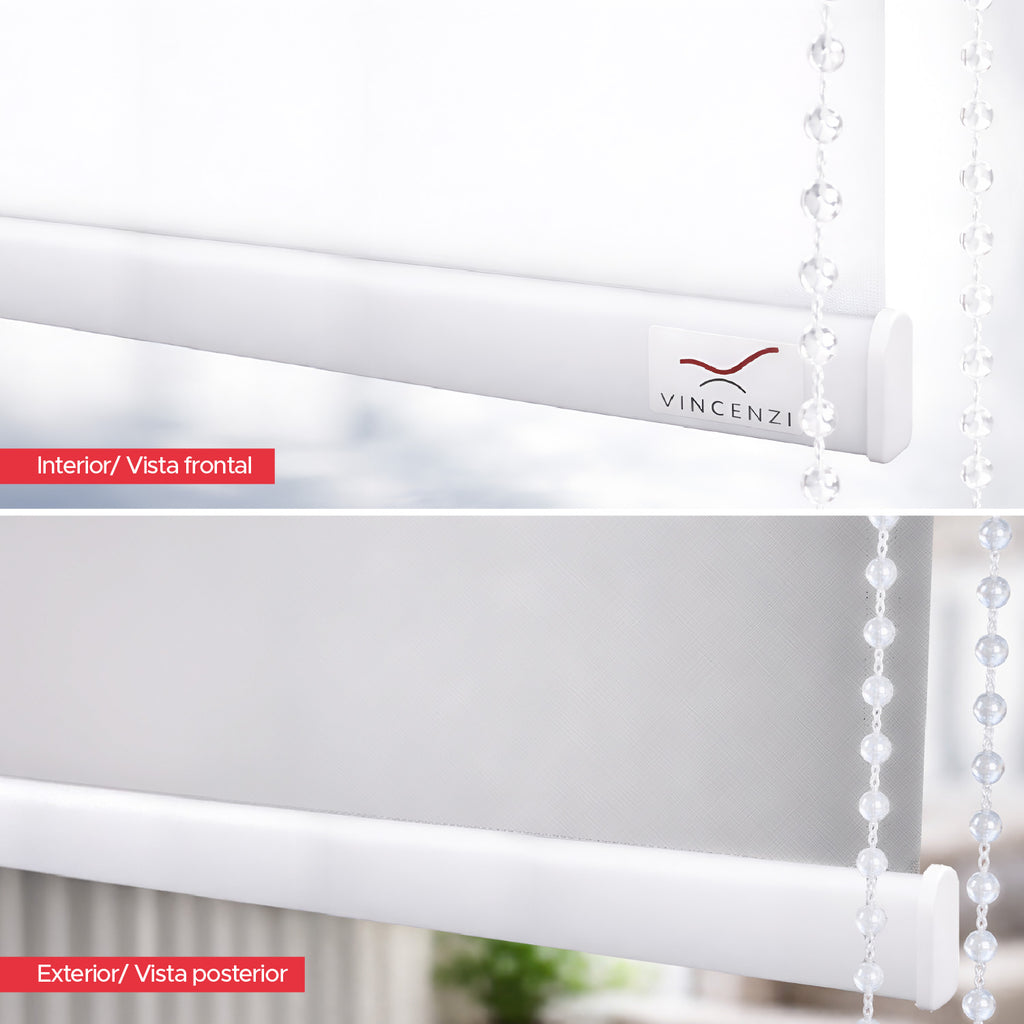 Cortina Roller Blackout Blanca 150x230cm