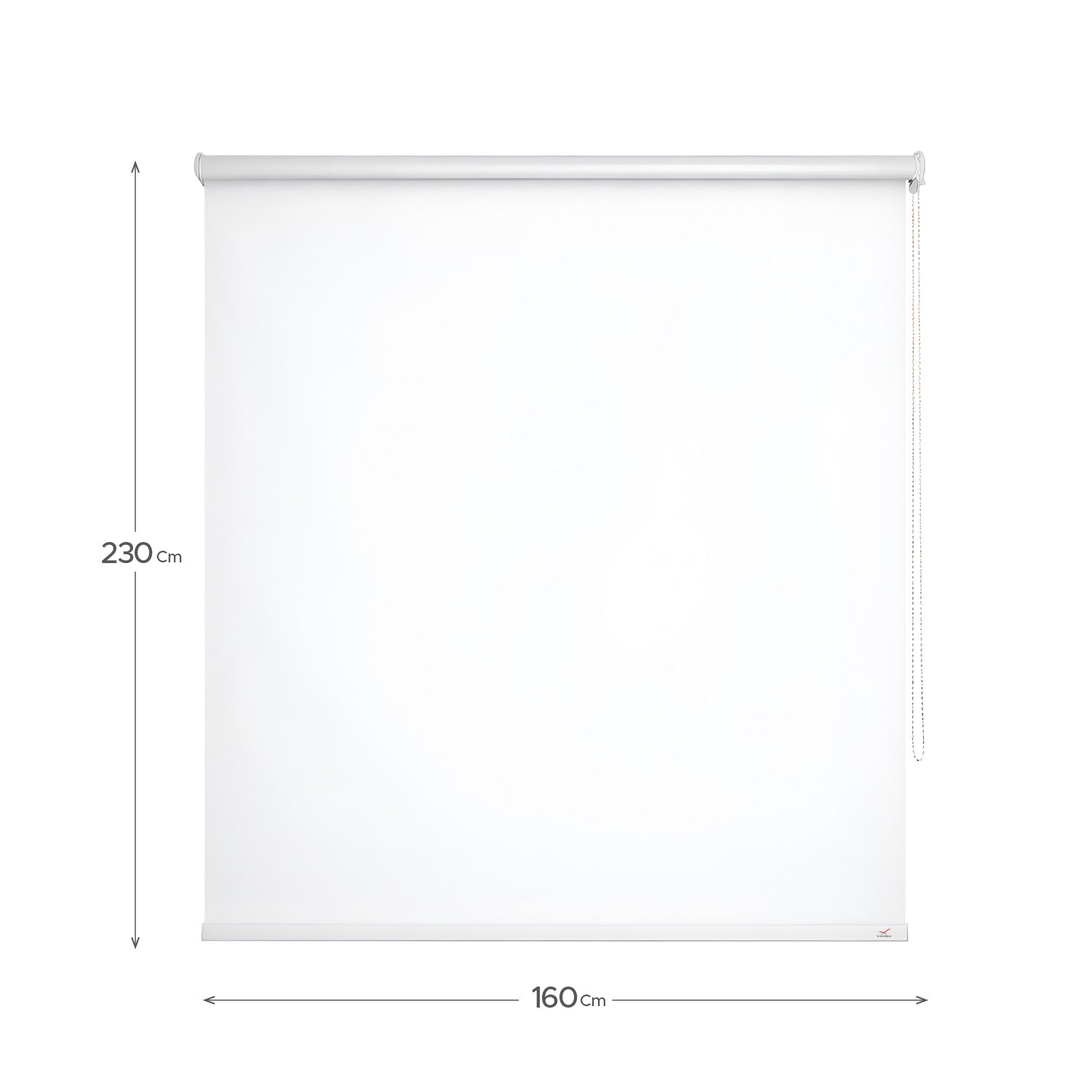 Cortina Roller Blackout Blanca 160x230cm