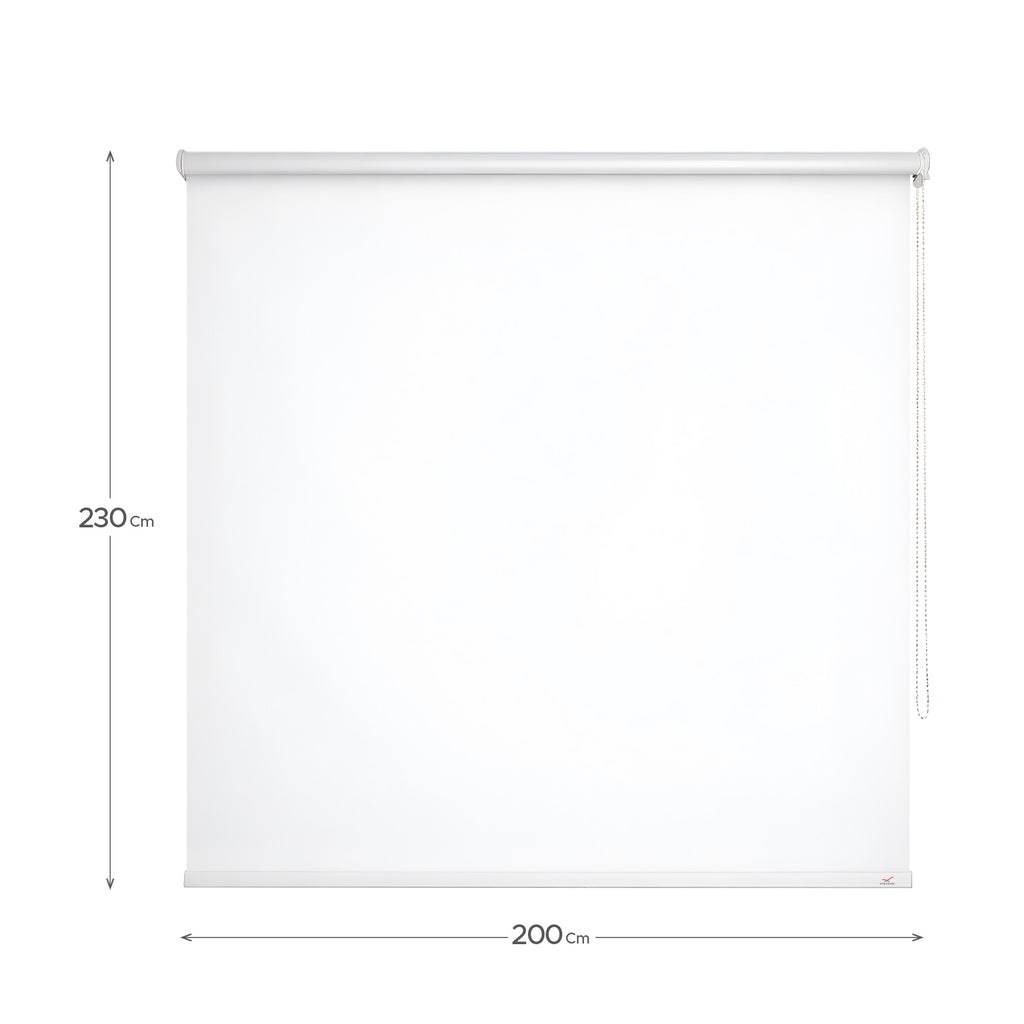 Cortina Roller Blackout Blanca 200x230cm