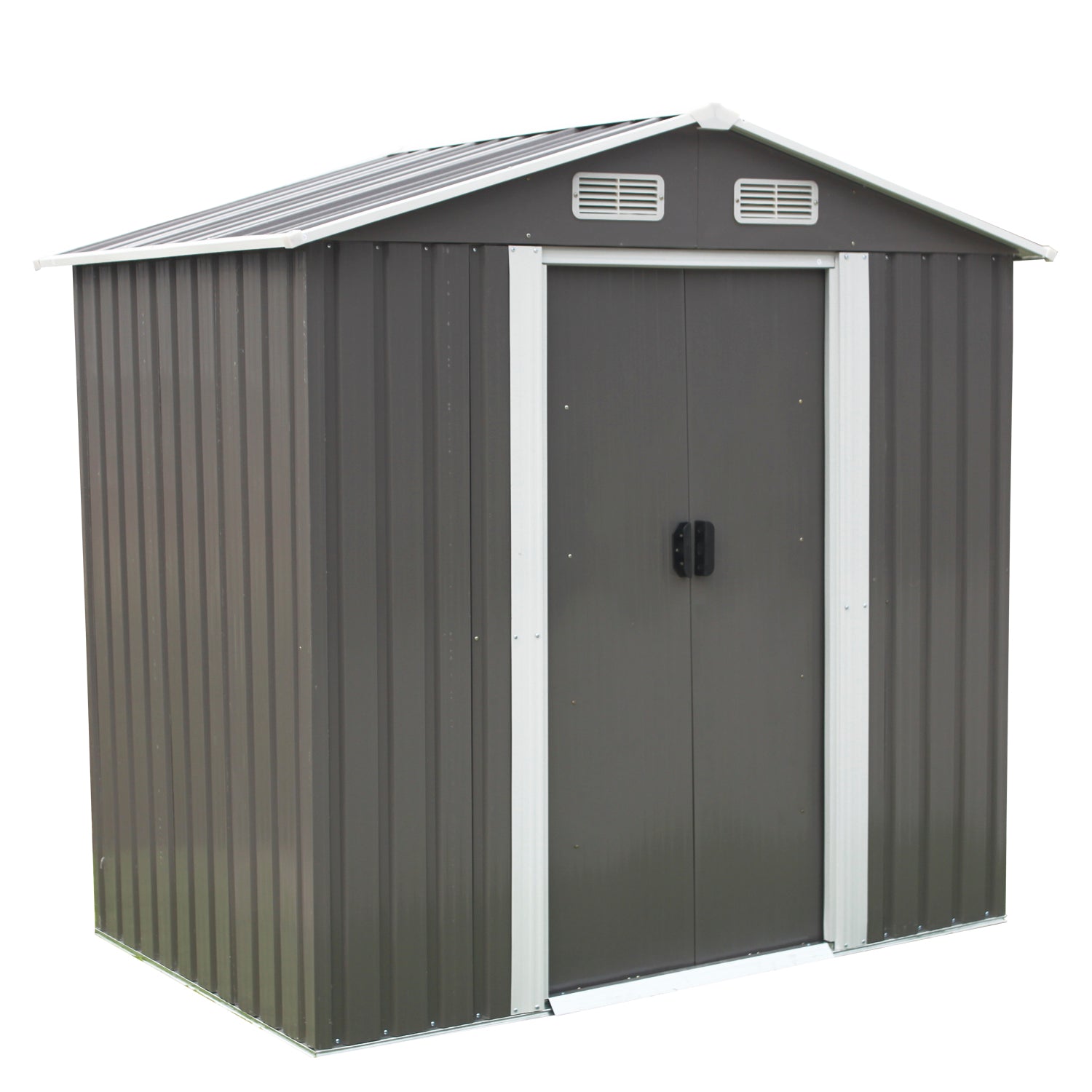 Bodega De Jardín Garage Gris 195x195x125 cm Homeclaf