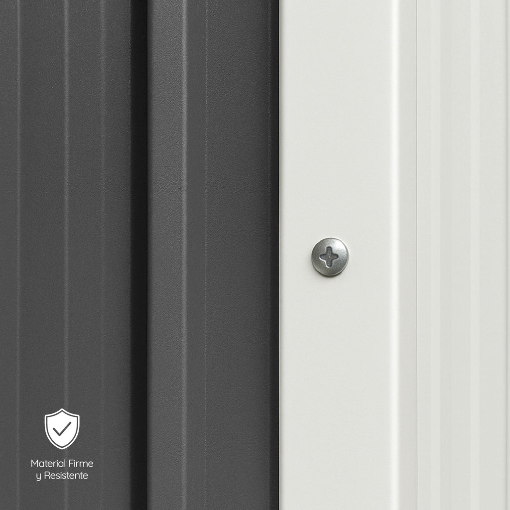 Bodega De Jardín Garage Gris 195x195x125 cm Homeclaf