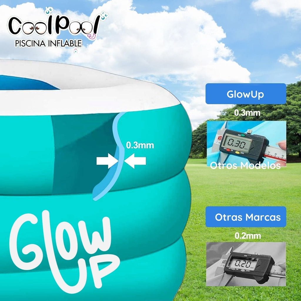 Piscina Inflable 150x105x50 cm con Inflador GlowUp