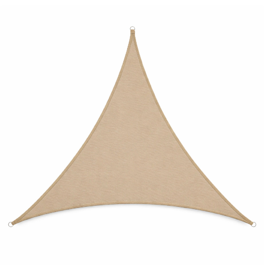 Toldo vela triangular caqui Miglu + kit de instalación