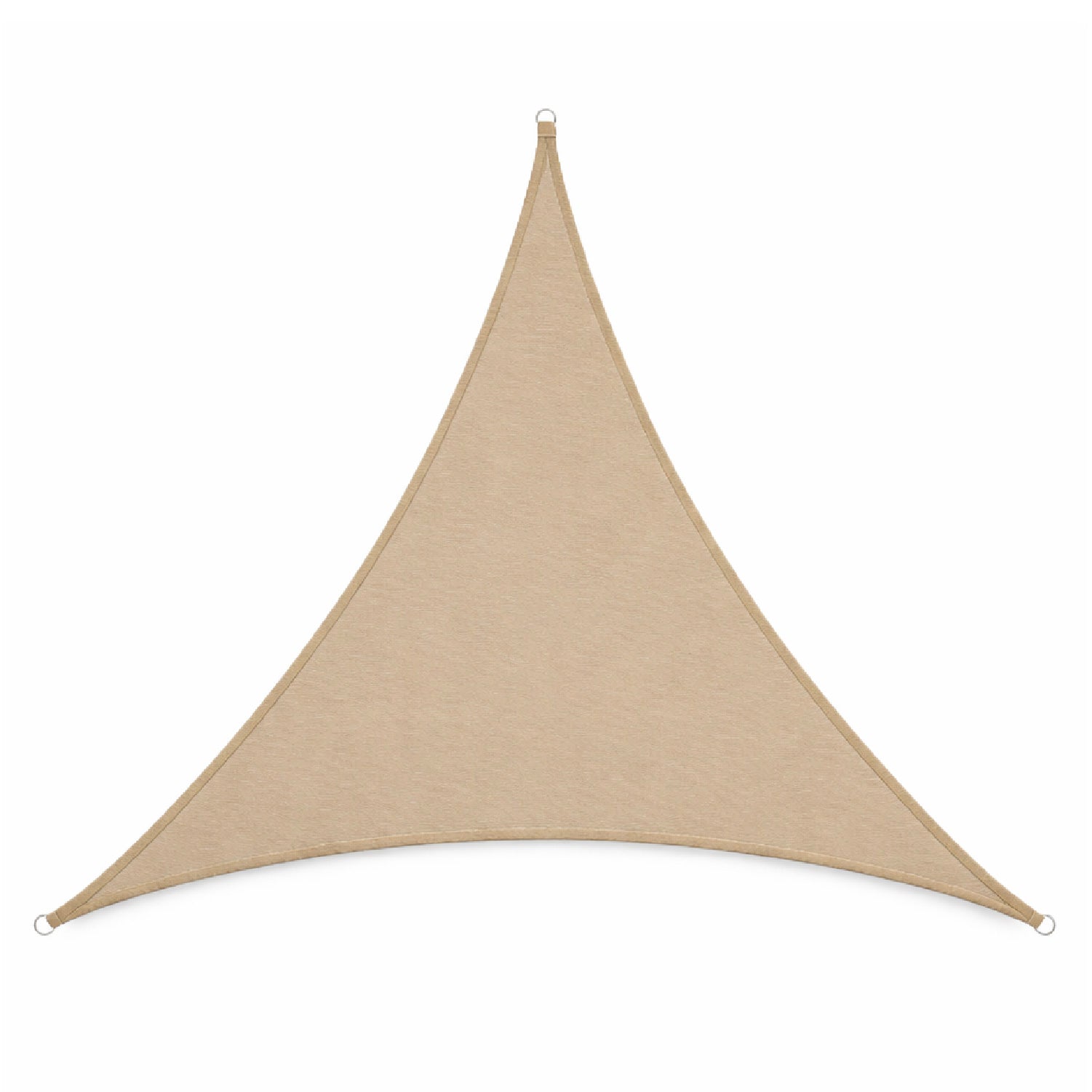 Toldo vela triangular caqui Miglu + kit de instalación