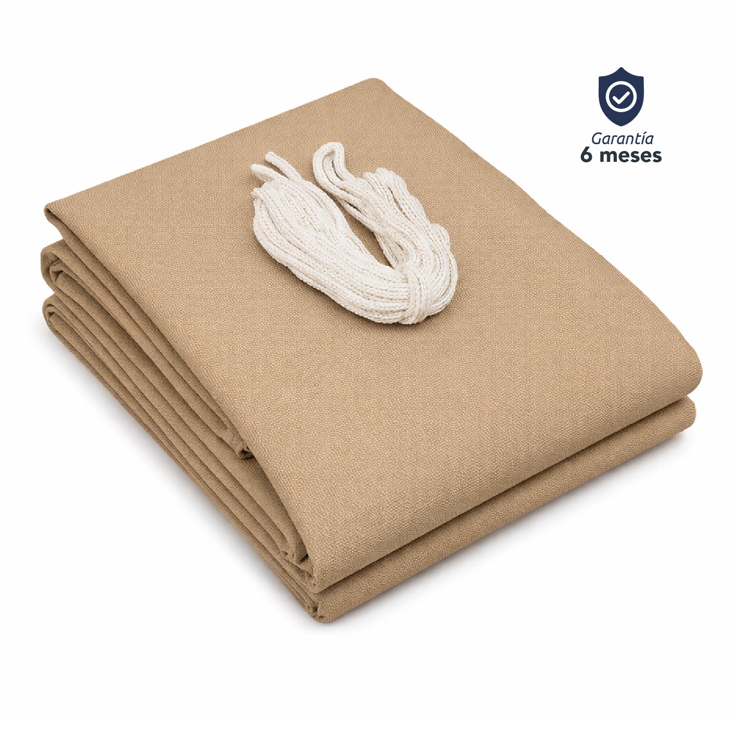 Toldo vela triangular caqui Miglu + kit de instalación