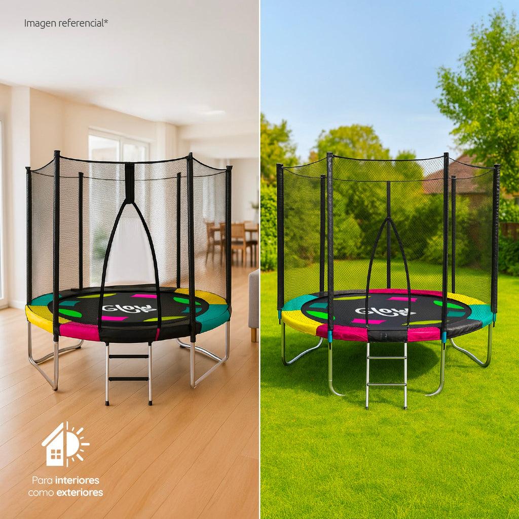 Cama Elástica Glowup 2,44 mt 8ft Edición Exclusiva R