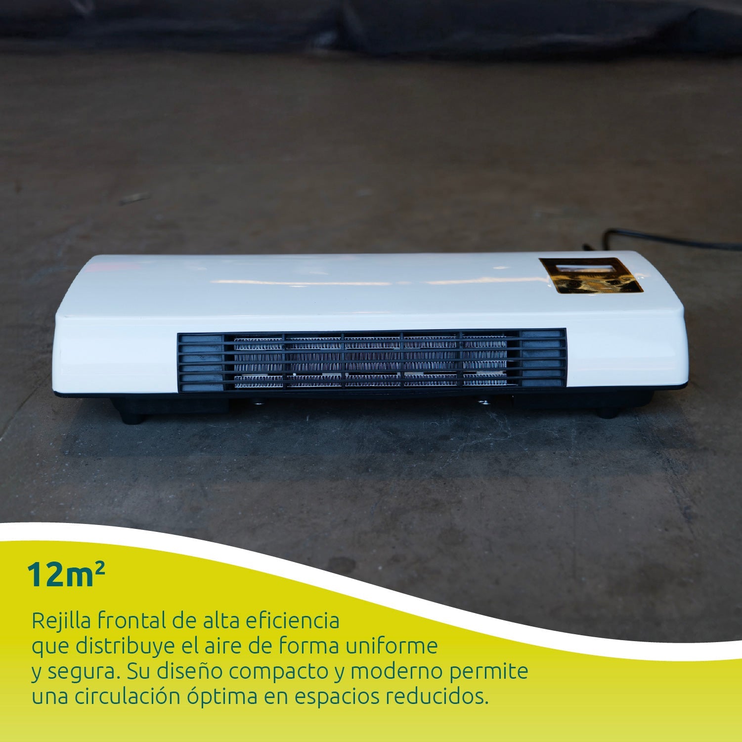 Ventilador Y Secador De Ropa De Pared 2 En 1 Blanco