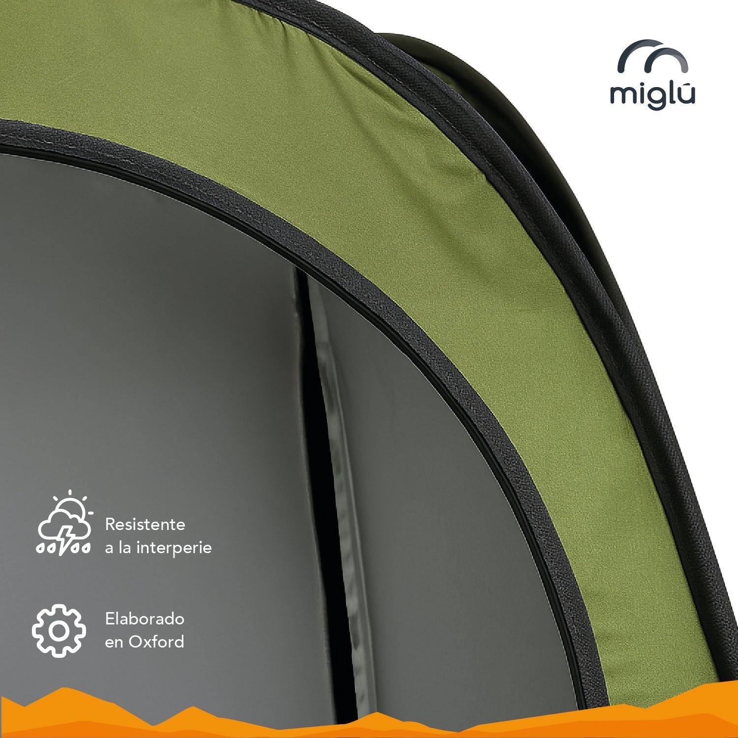 Carpa Portátil Multiuso 1 Persona 190x115 Cm Verde Miglú