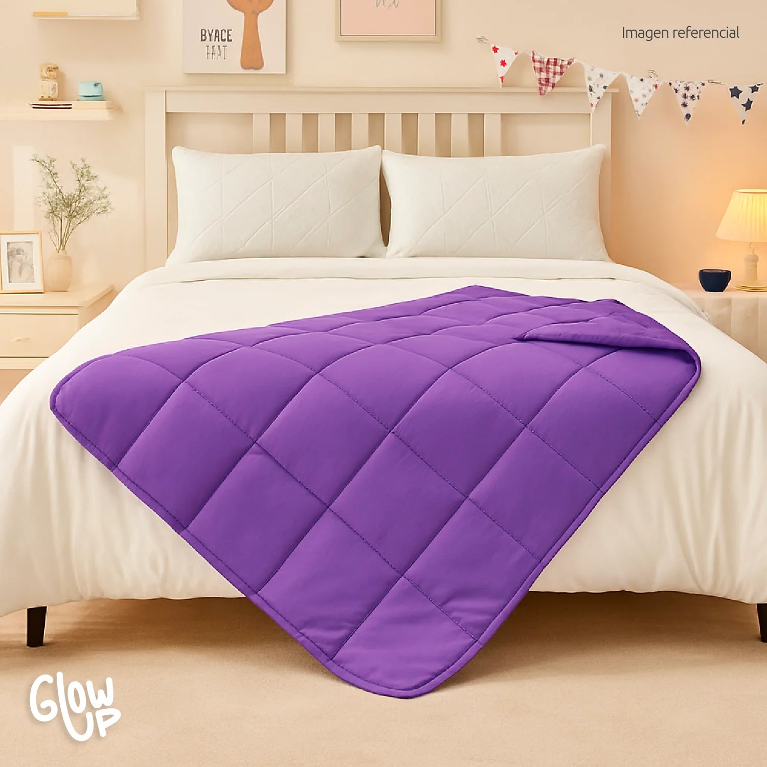 Manta De Gravedad niños Violeta 2,3 kg 122x92 cm Trastorno Sueño