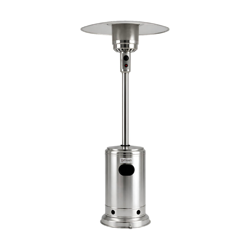 Estufa De Patio Exterior A Gas 50,000 BTU Plateado Antivuelco Bfresh