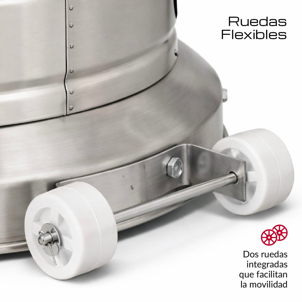 Estufa De Patio Exterior A Gas 50,000 BTU Plateado Antivuelco Bfresh