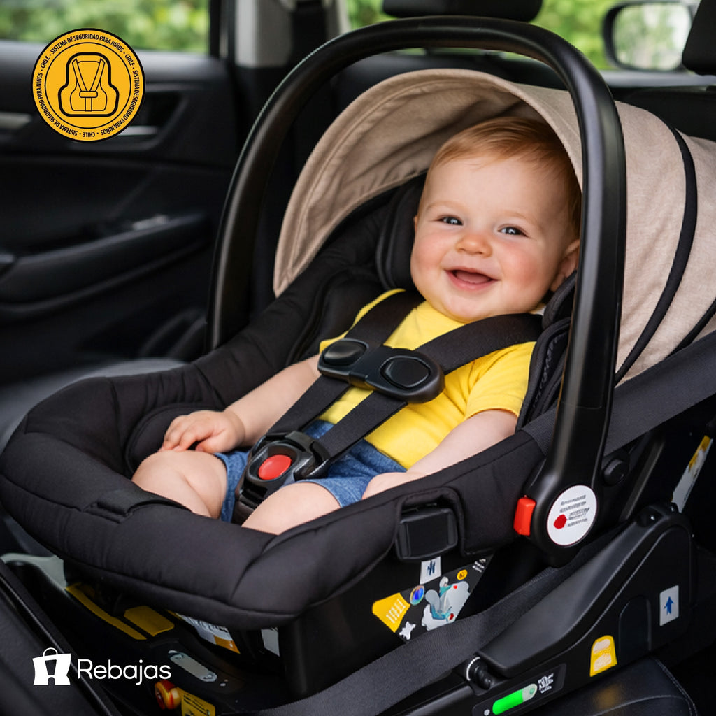 Coche Bebé 3 en 1 Baby Way Negro Plegable con Silla de Auto