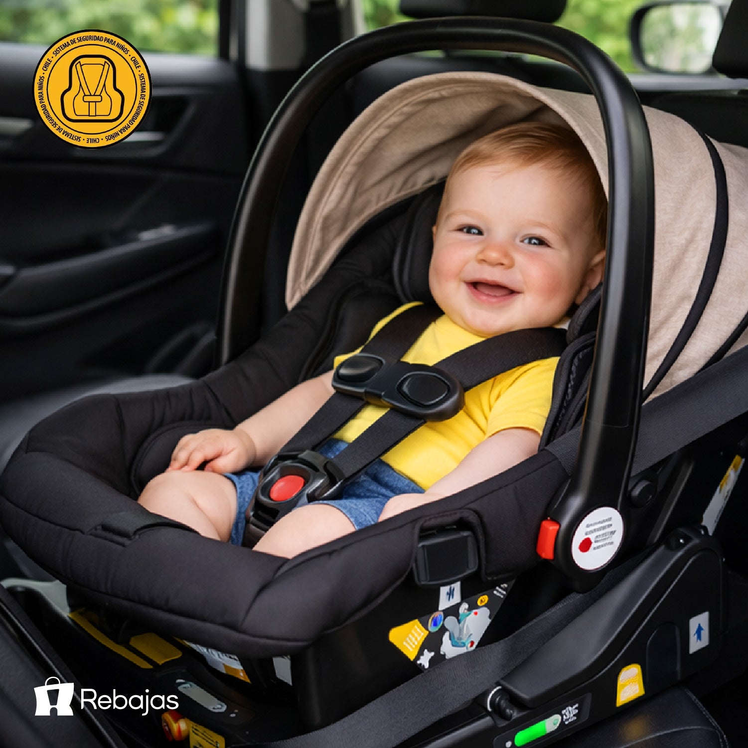 Coche Bebé 3 en 1 Baby Way Negro Plegable con Silla de Auto