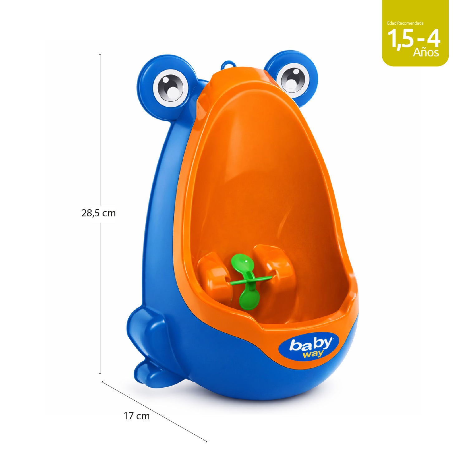 Urinal Infantil Baby Way Azul Ajustable con Diseño Interactivo