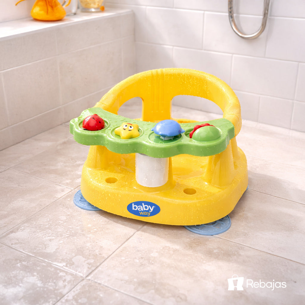 Asiento Baño Bebé Baby Way con Ventosas Antideslizante