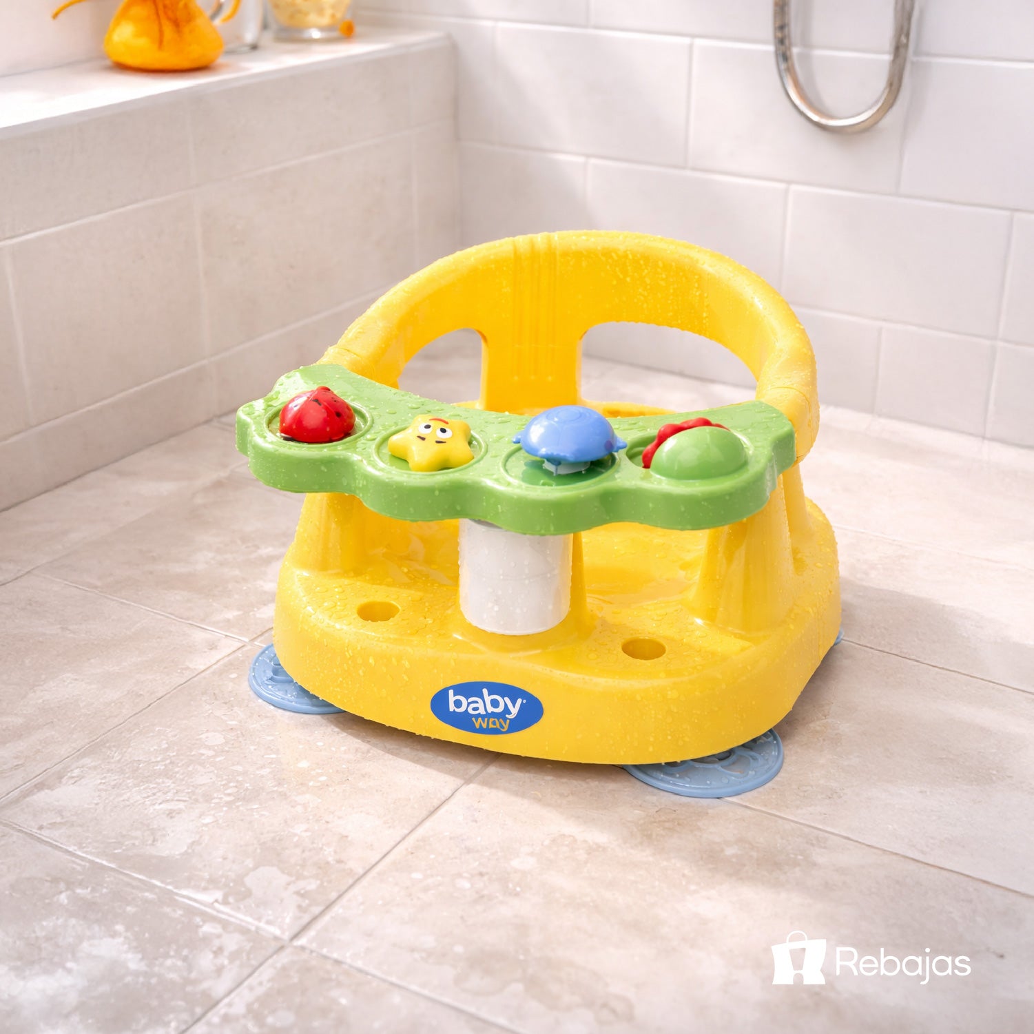 Asiento Baño Bebé Baby Way con Ventosas Antideslizante