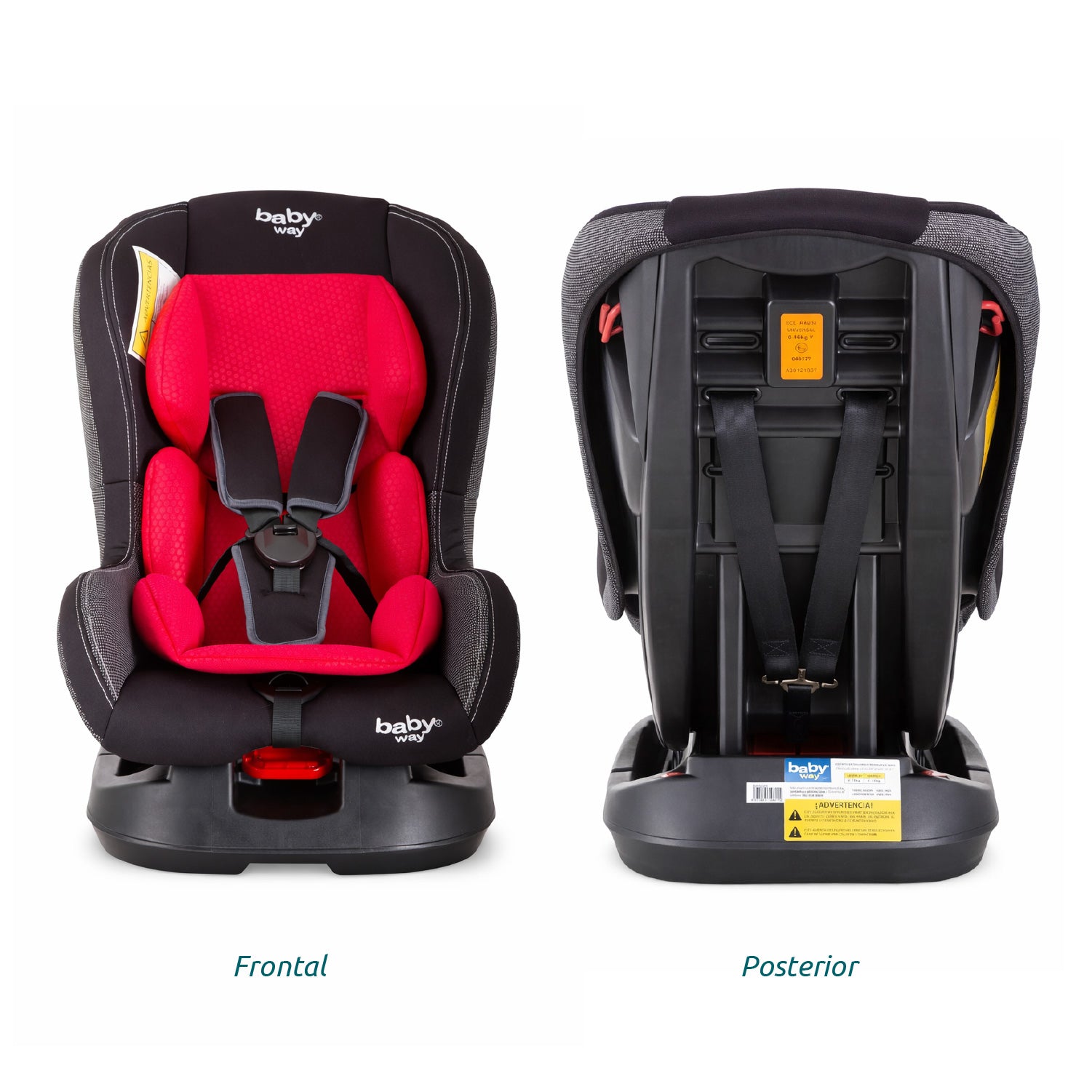 Butaca Auto Baby Way Reclinable 5 Puntas Cómoda y Segura