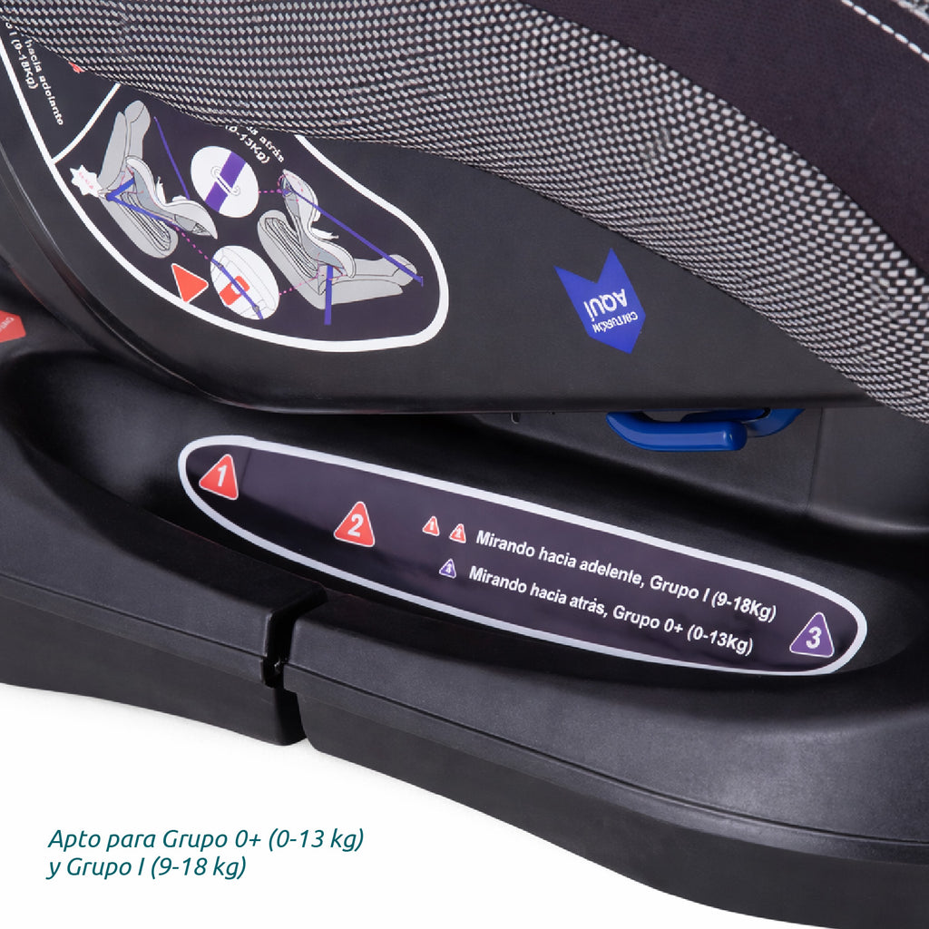 Butaca Auto Baby Way Reclinable 5 Puntas Cómoda y Segura