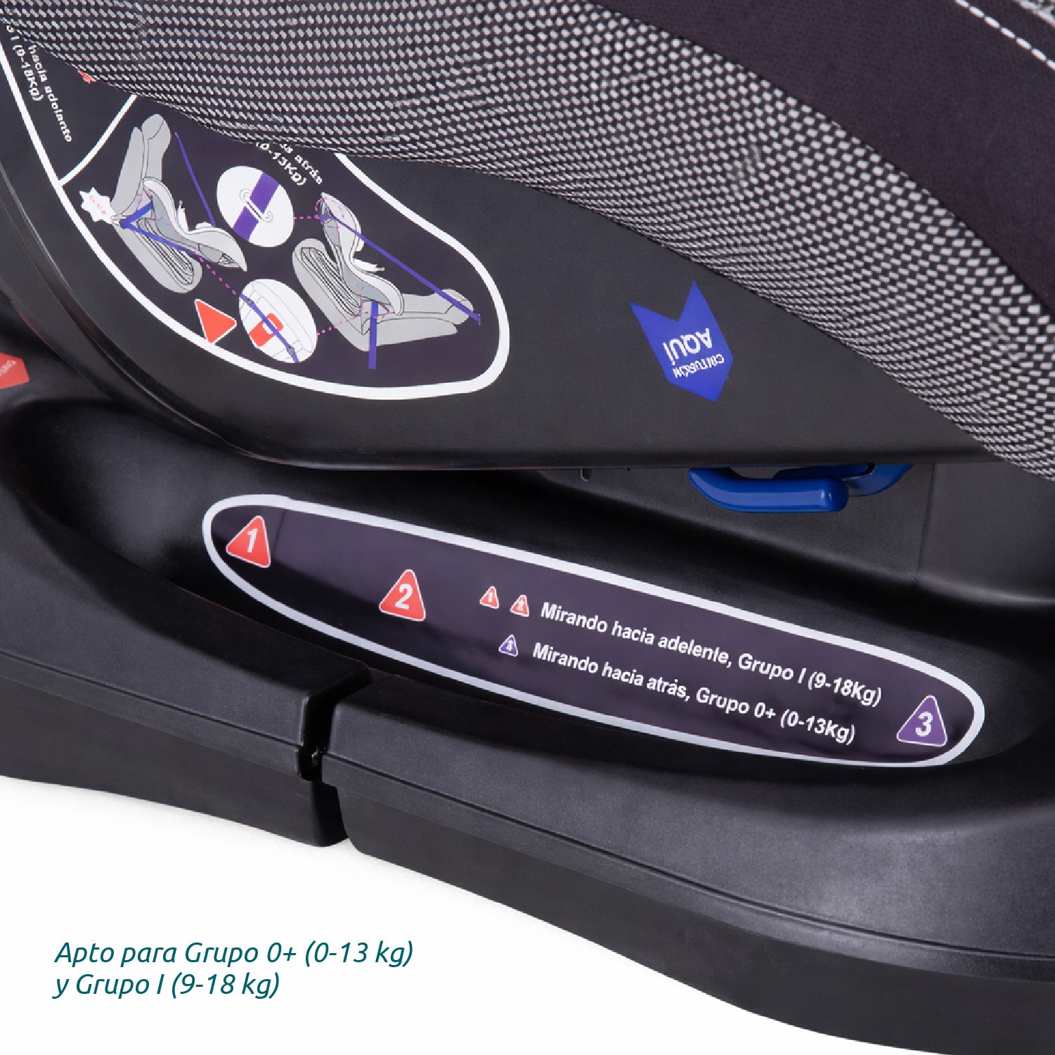 Butaca Auto Baby Way Reclinable 5 Puntas Cómoda y Segura