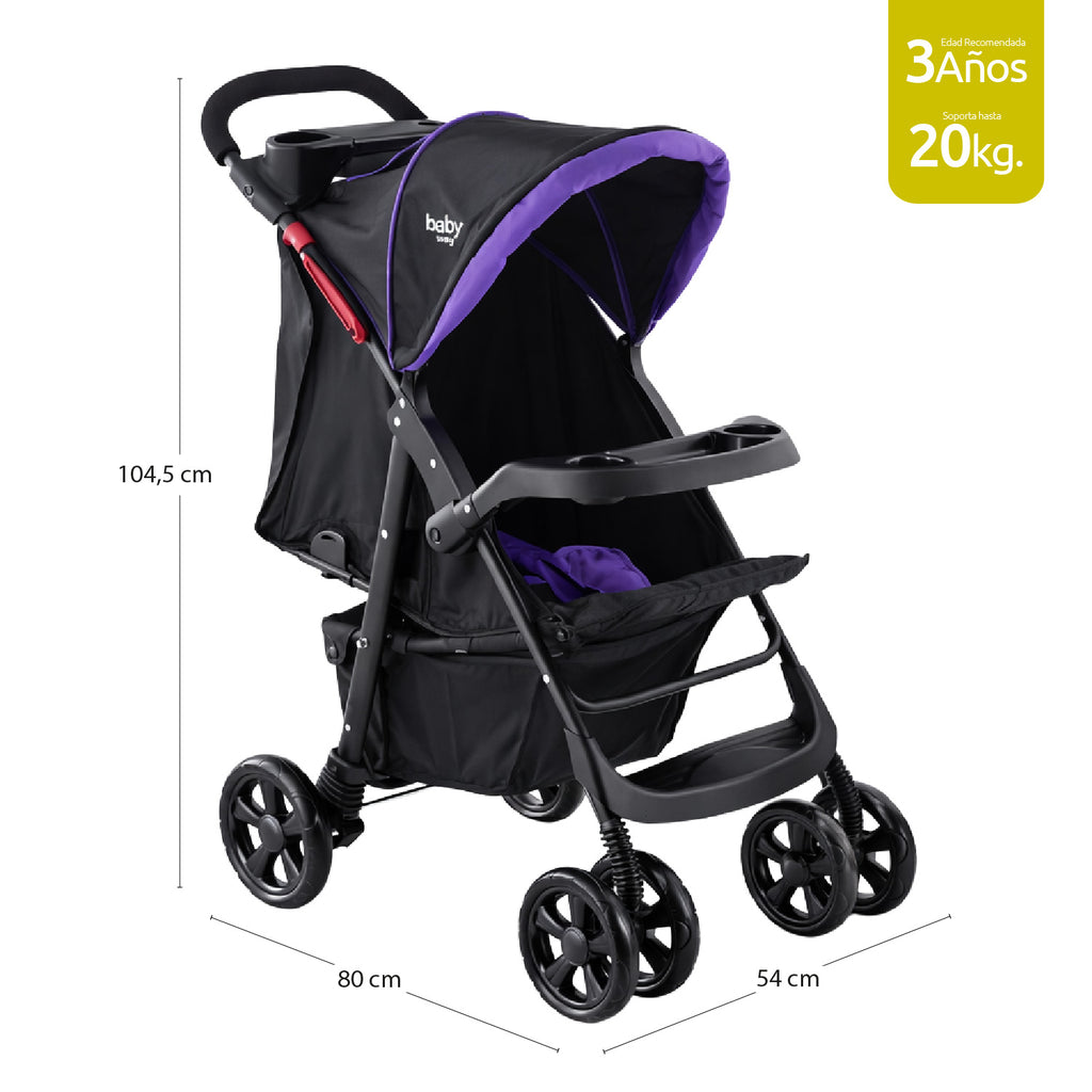 Coche Bebé Travel System Baby Way BW413M18 Plegable