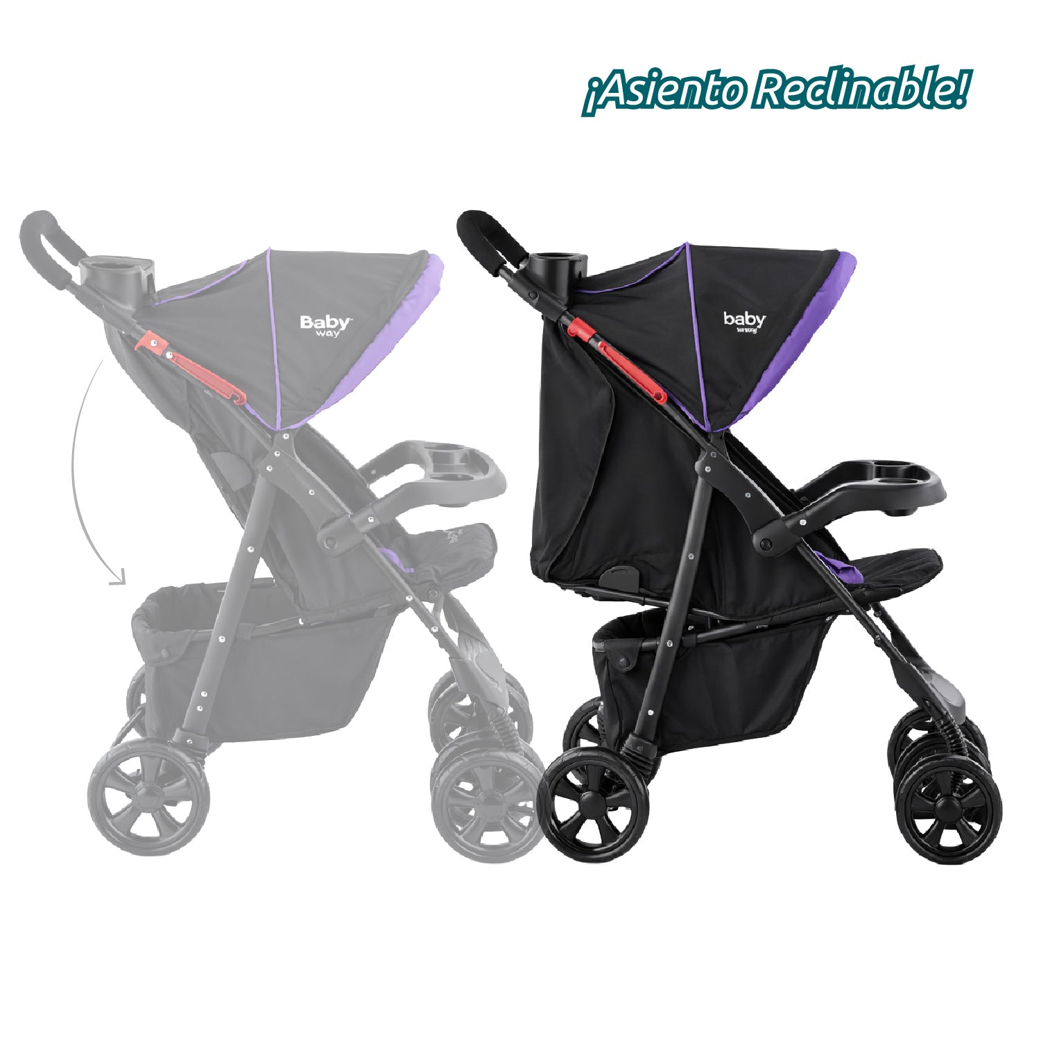 Coche Bebé Travel System Baby Way BW413M18 Plegable