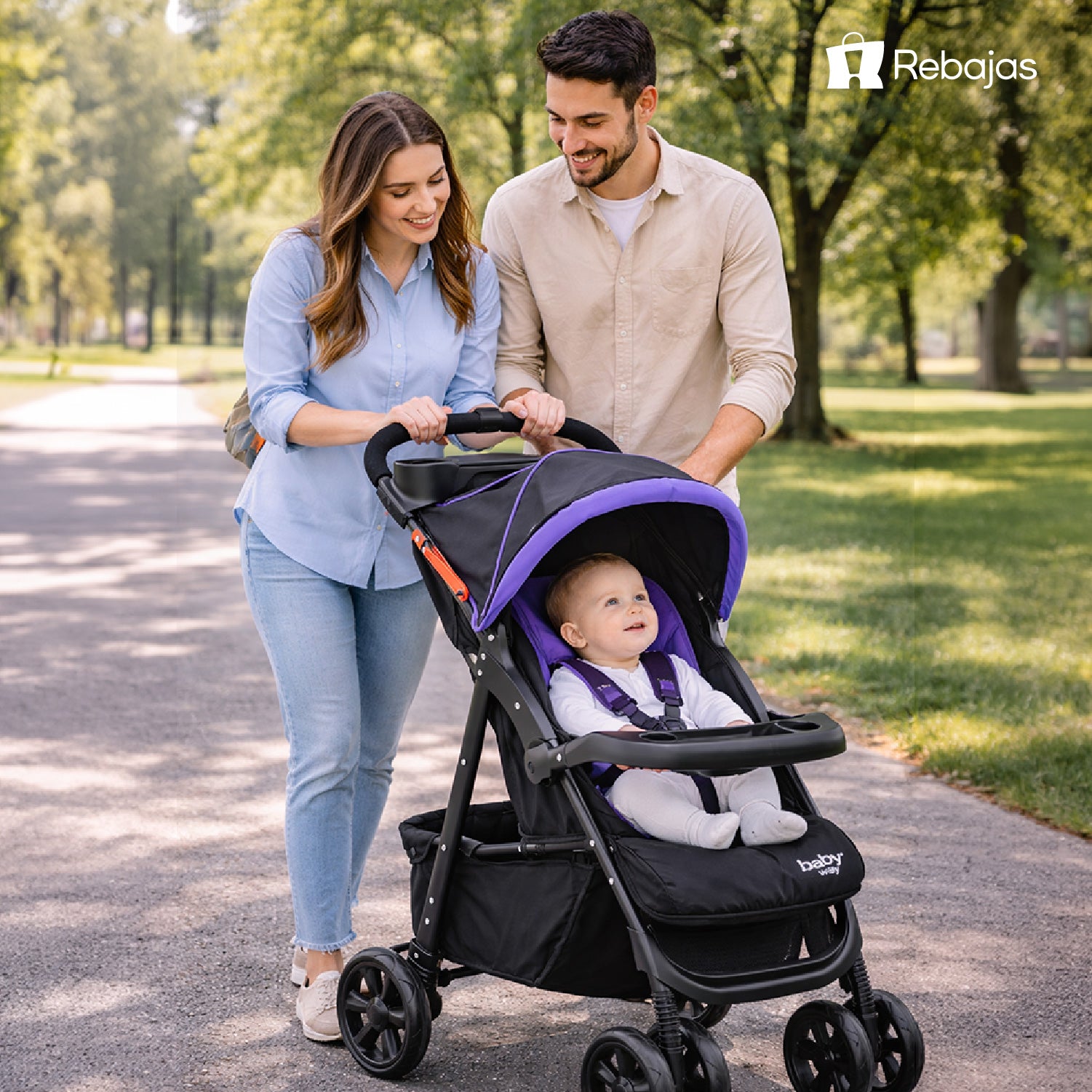Coche Bebé Travel System Baby Way BW413M18 Plegable