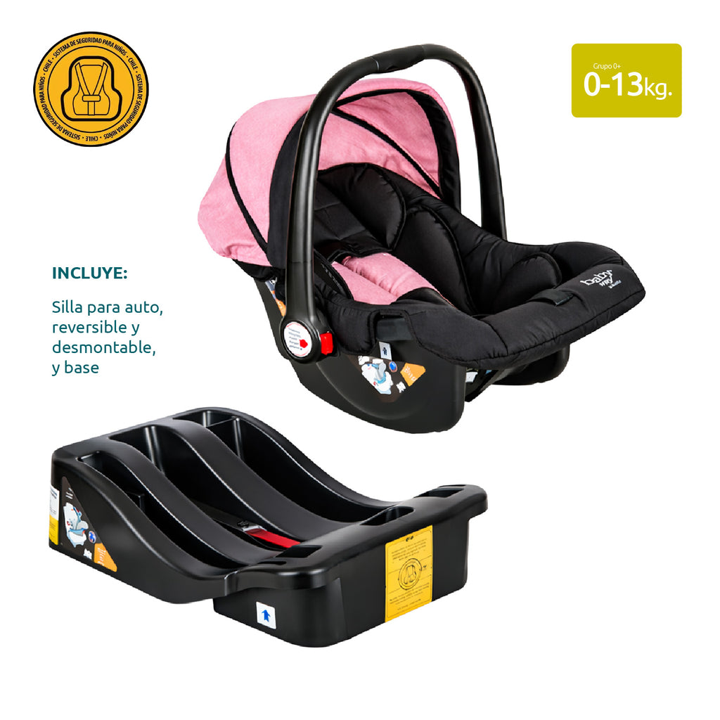 Coche Bebé Travel System Baby Way 3 en 1 Aluminio