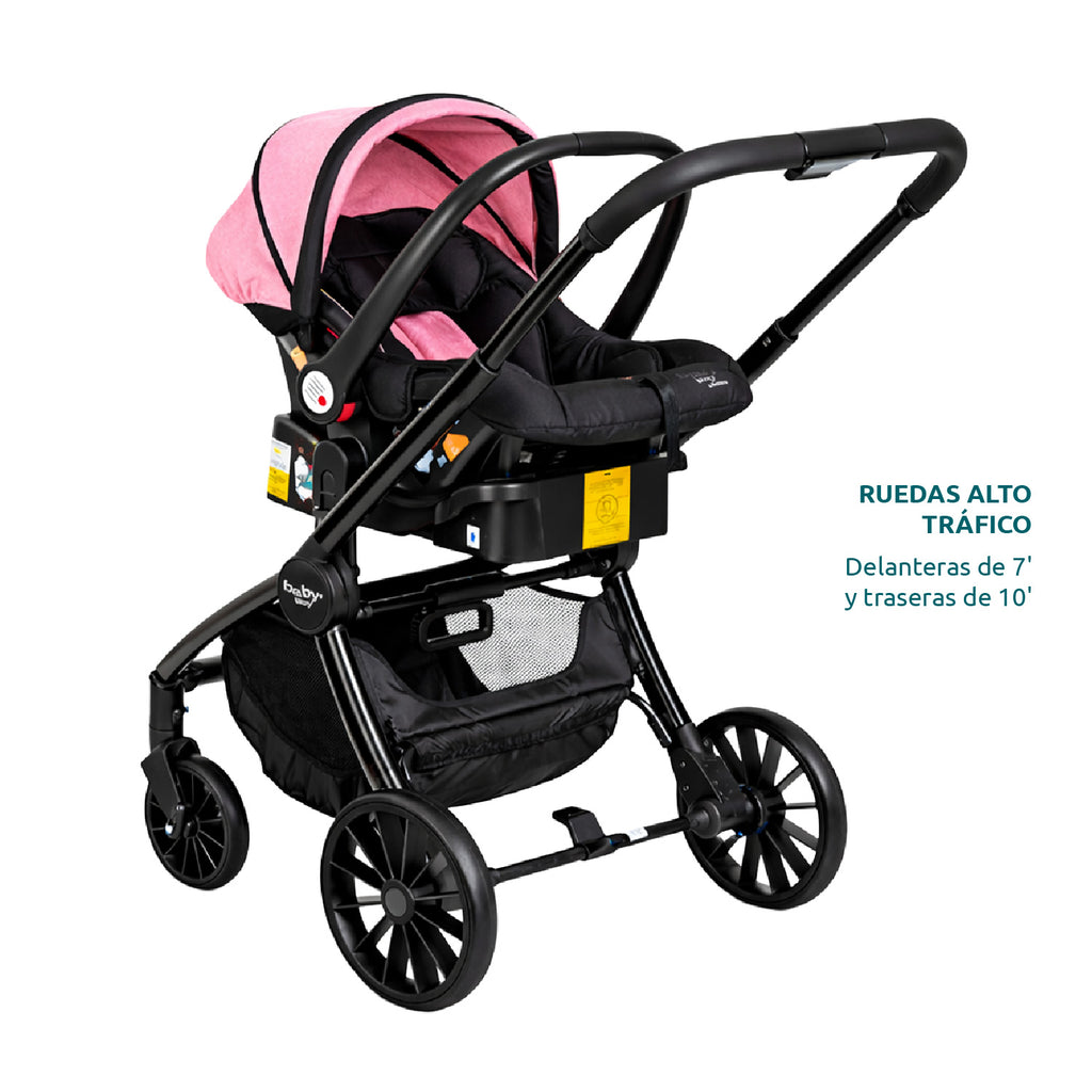 Coche Bebé Travel System Baby Way 3 en 1 Aluminio