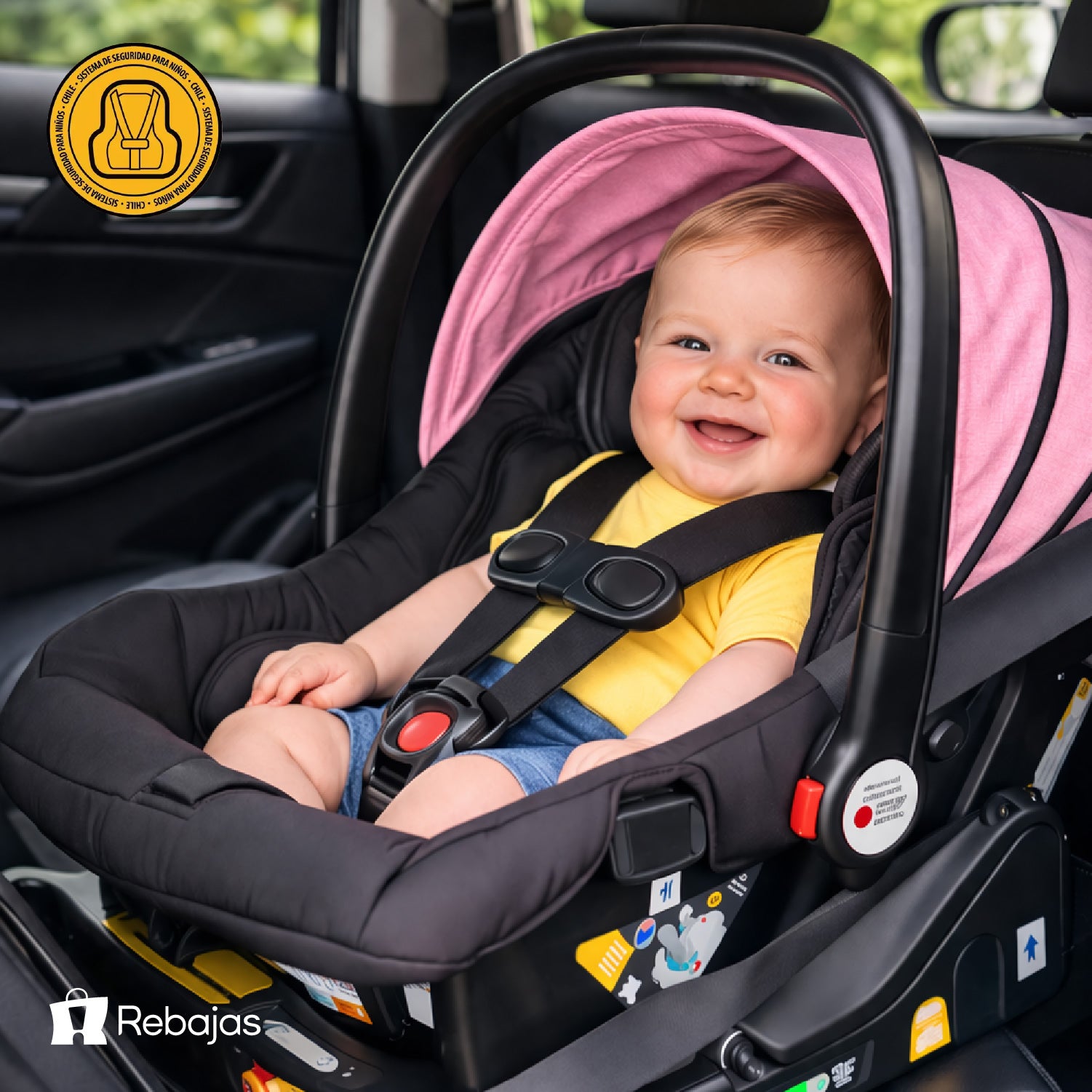 Coche Bebé Travel System Baby Way 3 en 1 Aluminio