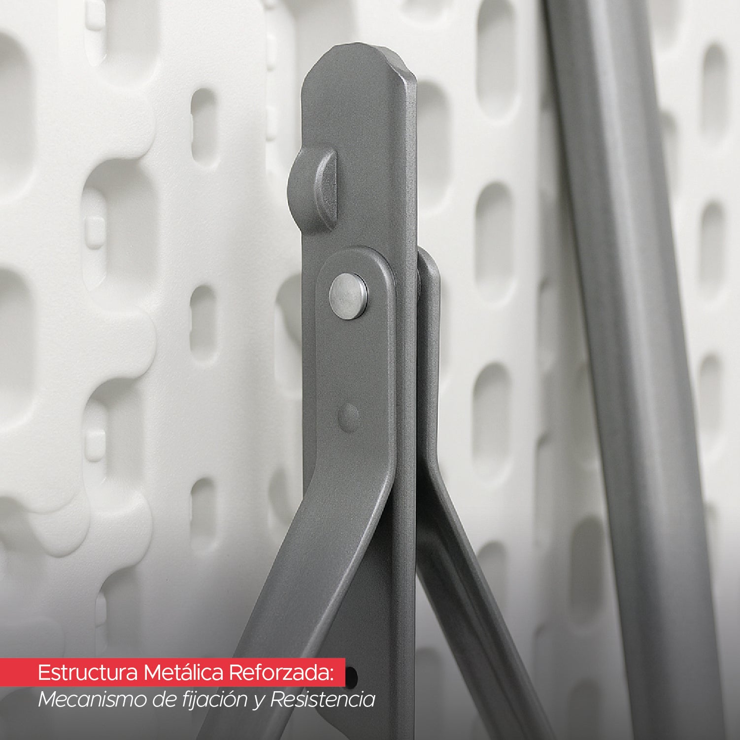 Mesa Plegable Tipo Maleta Blanca 180x72x72 cm Vincenzi