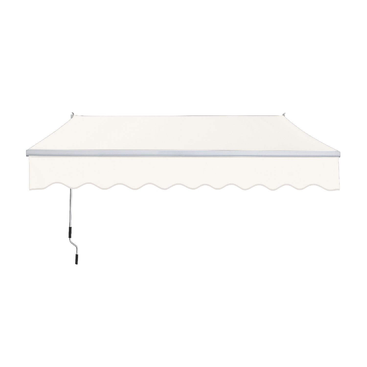 Toldo con brazo retráctil para Terrazas 4x2.5 Mts Blanco Vincenzi